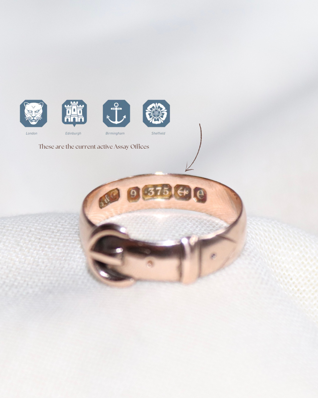 Assay office location antique ring