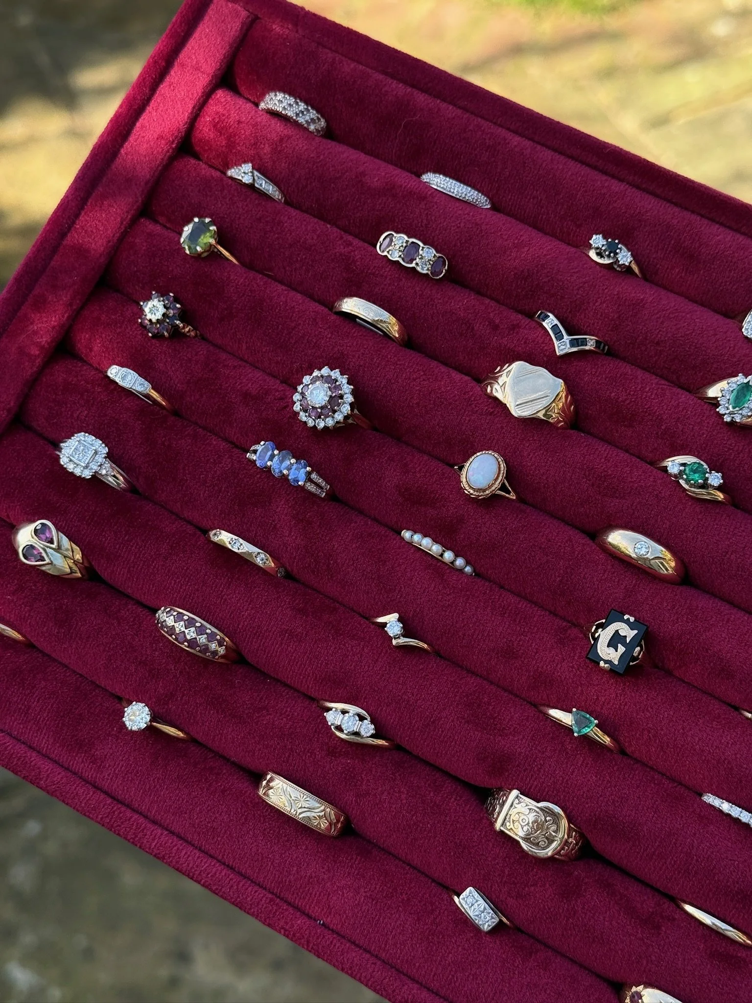 vintage rings with diamonds and future heirloom collection