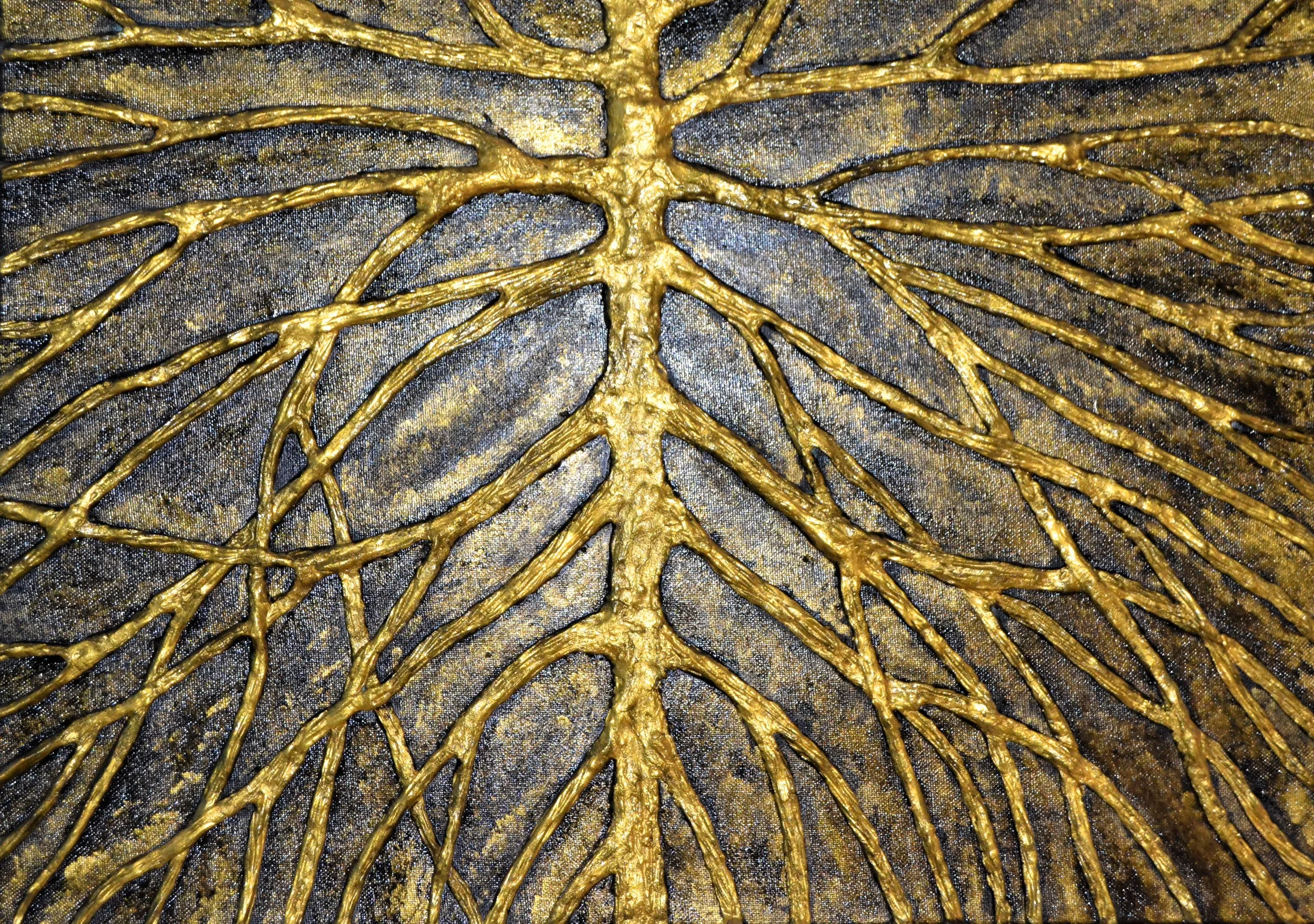 branches of becoming, an emotion textured abstract artpiece by mkunstraum