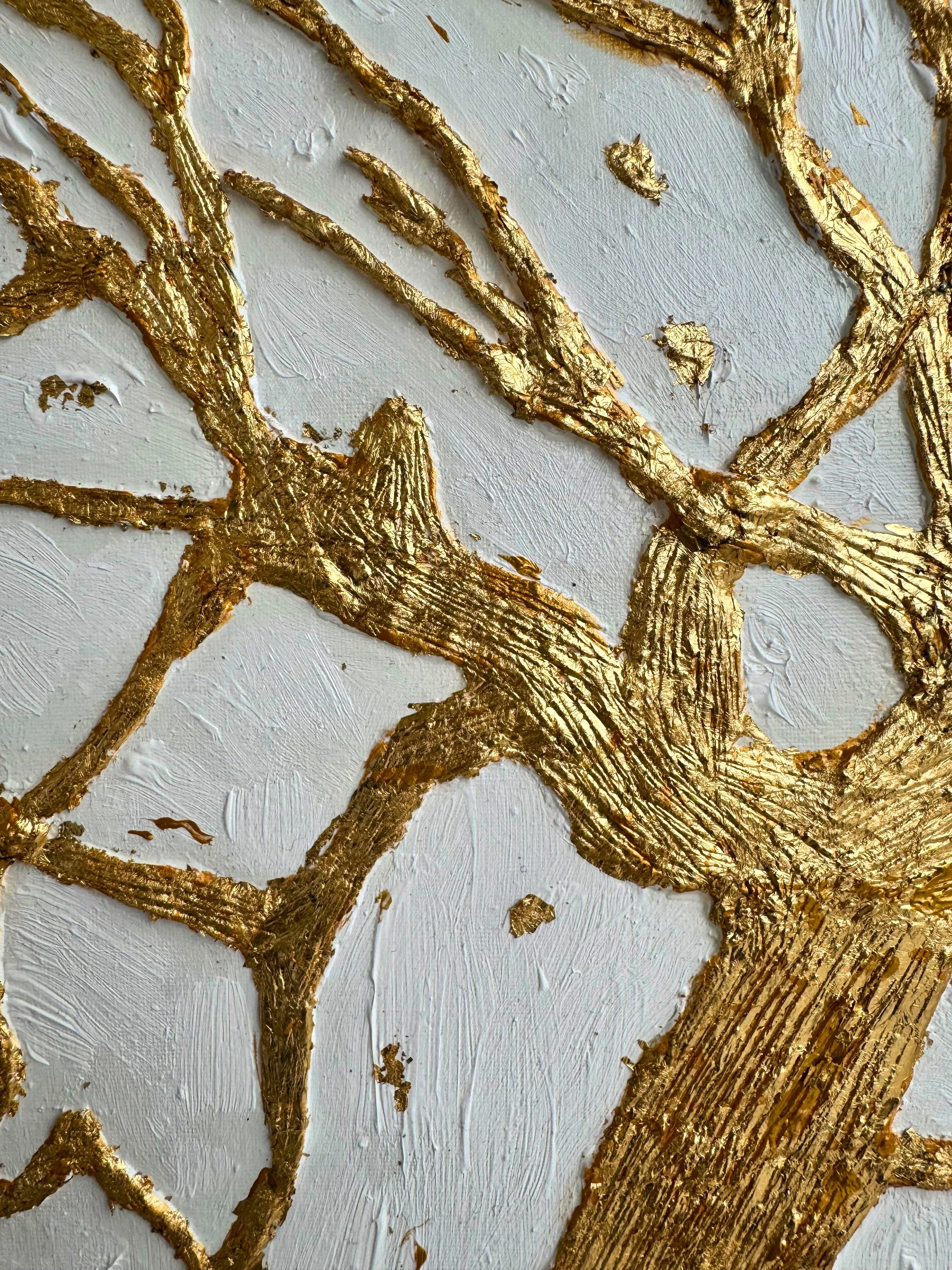 textured art work during early motherhood phases by artist mayssam