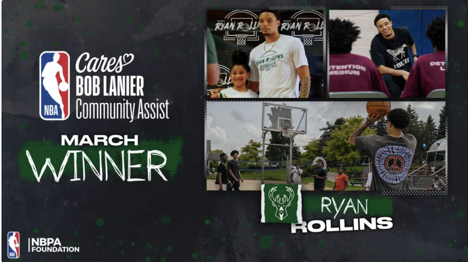 From the Court to the Community: Ryan Rollins Champions Youth and Supports Developing K.I.D.S.