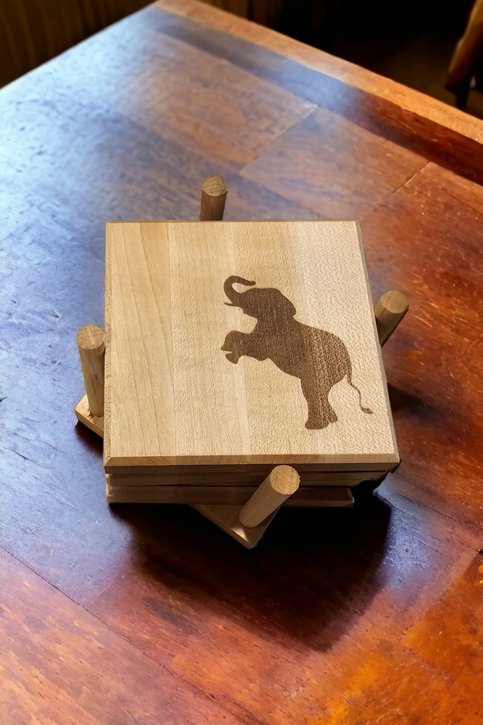 Coasters with Elephant Design