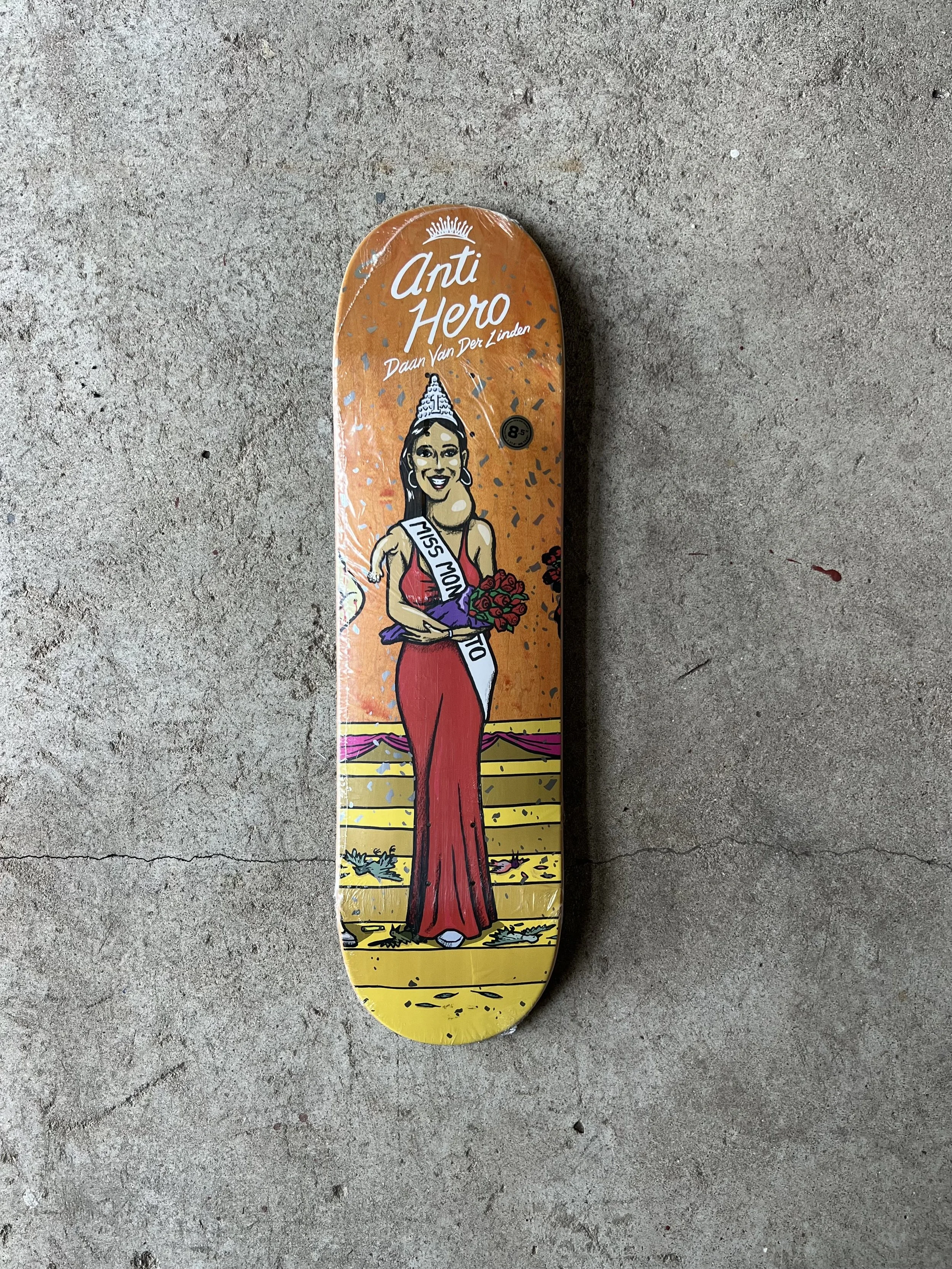 Anti-Hero Daan Van Der Linden Miss Corporate Greed Deck 8.5"