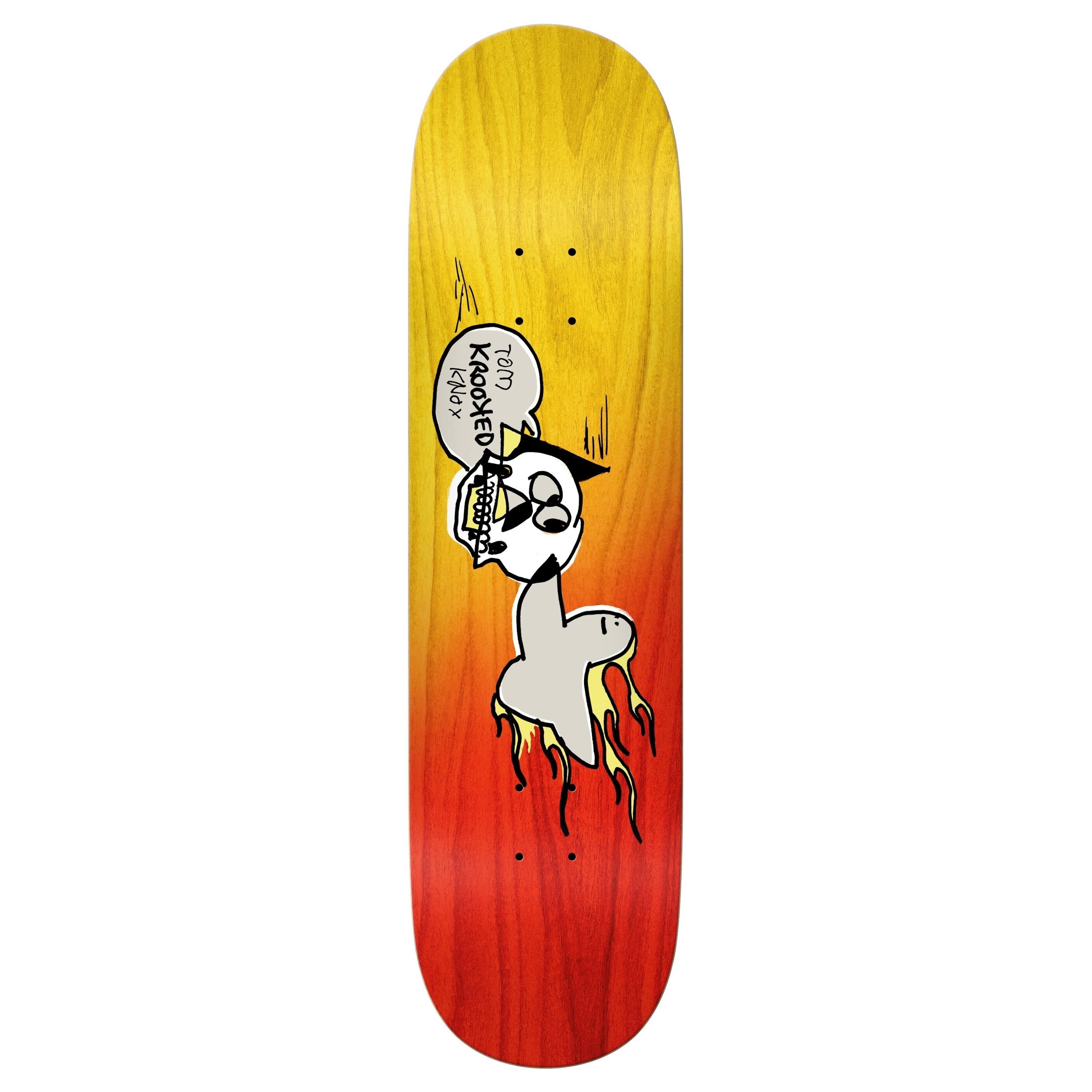 Krooked Tom Know Burn Bird Deck 8.25"