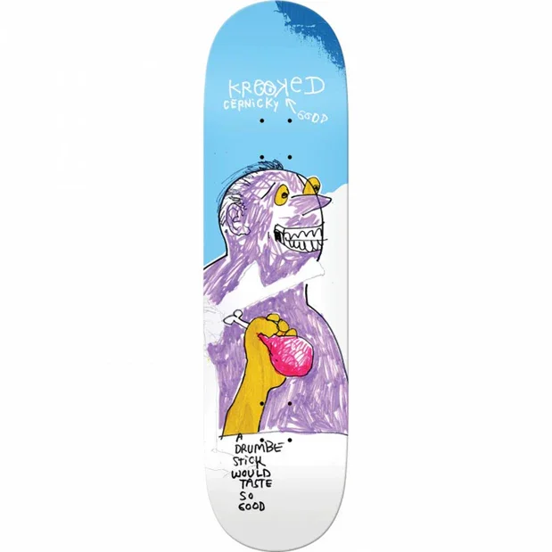 Krooked Eddie Cernicky Drumbe Stick Deck 8.25"