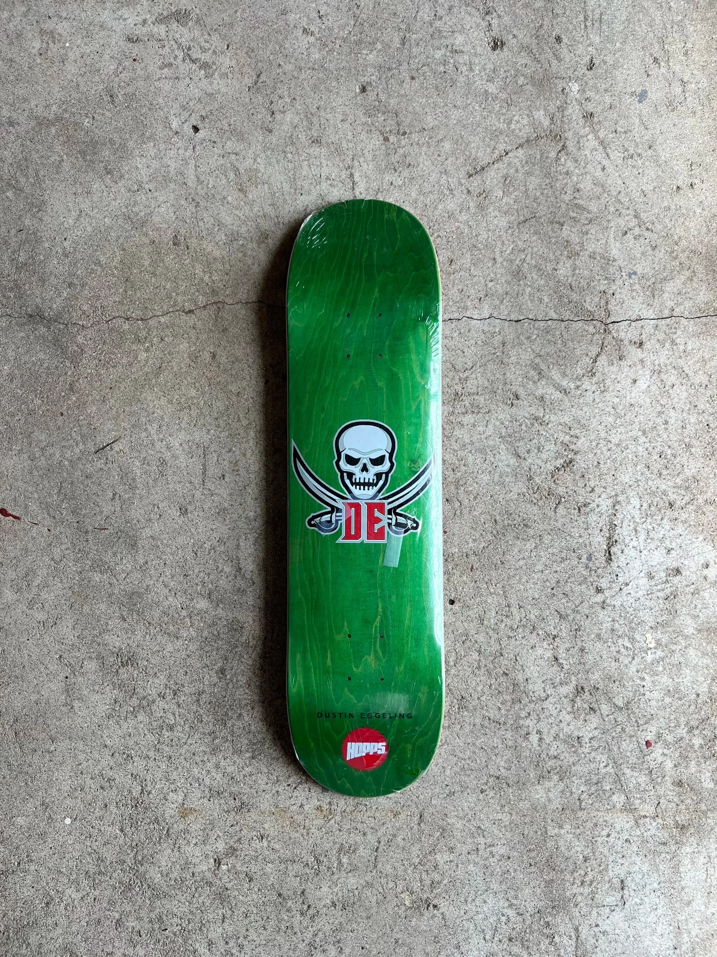 Hopps Skateboards Dustin Eggeling Skull & Swords Deck 8"