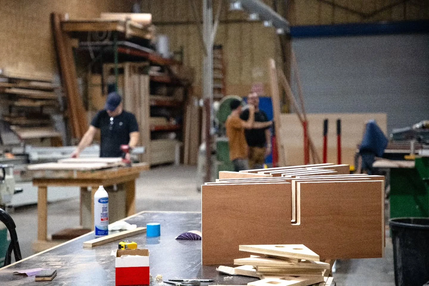 We've been working with a lot of mahogany recently. African mahogany (khaya) has been our preferred flavor. Dare I say it's in vogue? Did it ever go outta style? I never know.