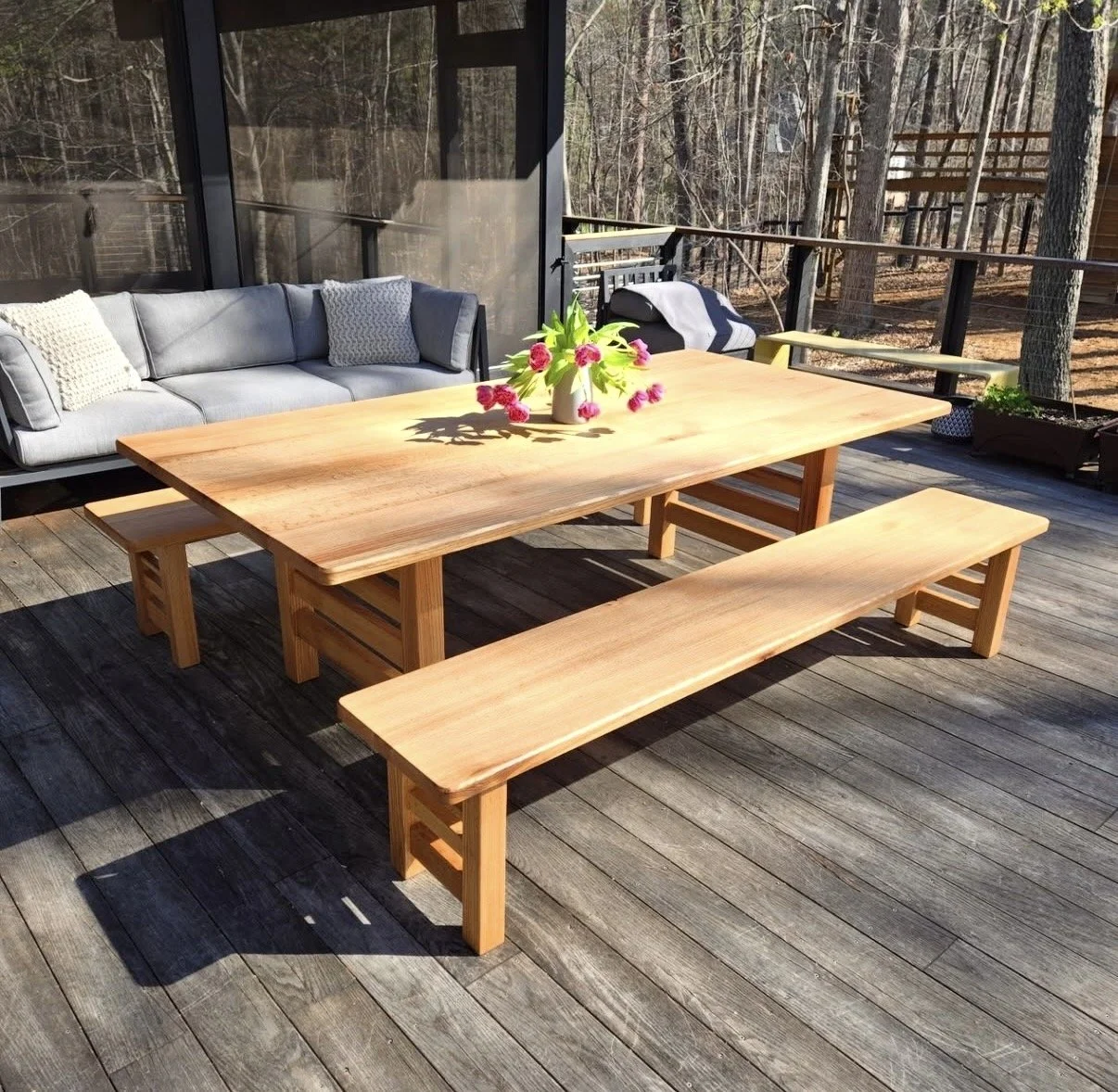 Outdoor Red Oak Table