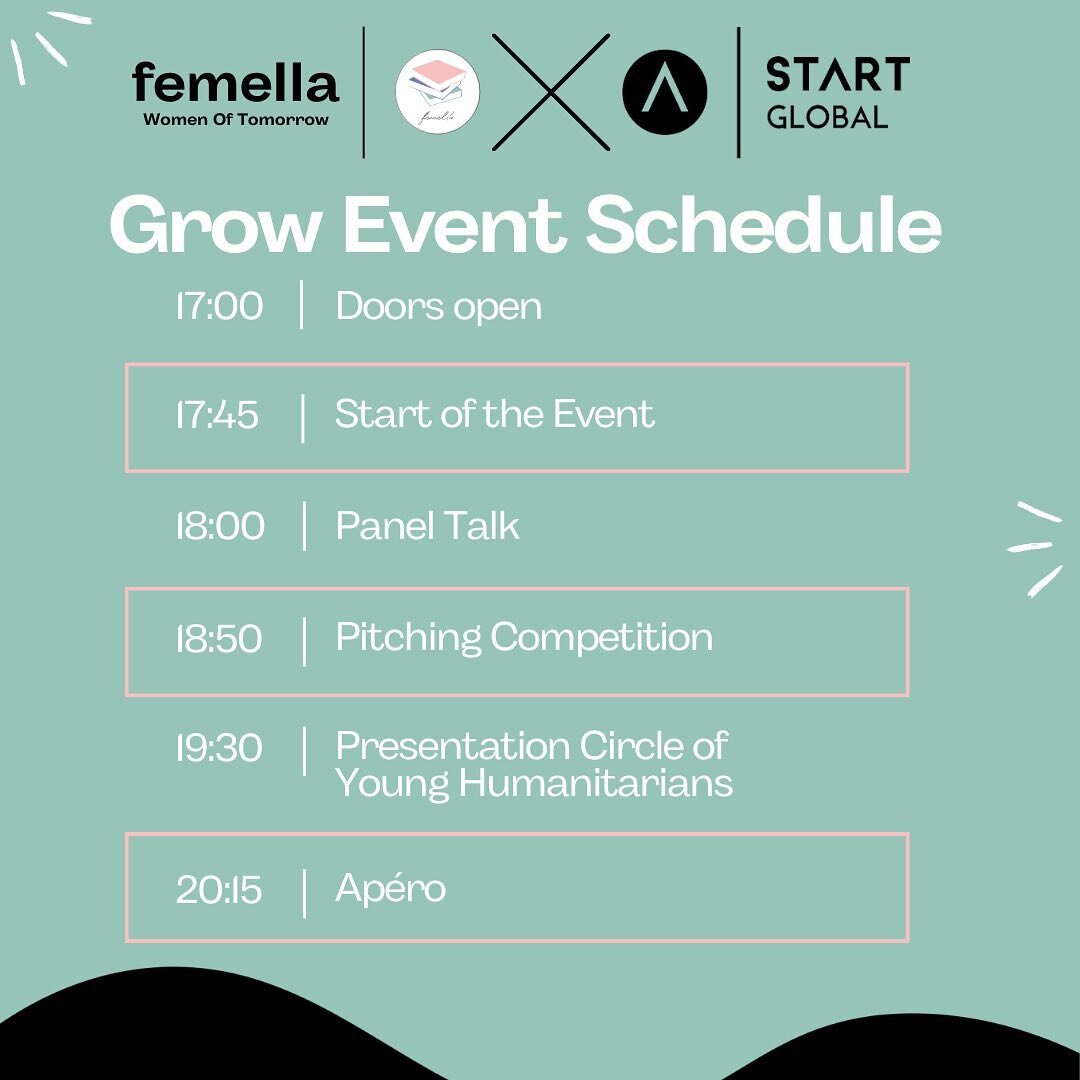 check out the schedule for next week&rsquo;s grow event in collaboration with @start_global ! 💪🏽🌟

join us on Thursday the 22nd of February and get your ticket now! 🎫 

link in bio! ⬆️