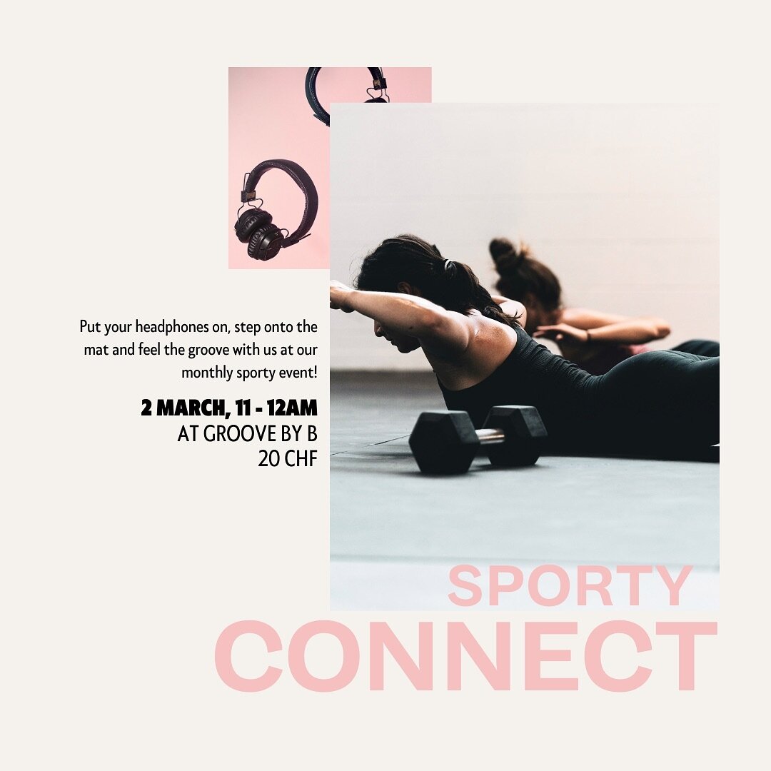 Our next monthly sporty connect event will be held @groove_byb 😍

Workout and groove to the music with other femellas on Saturday, 2nd March 2024 💗 

You can register via the link in the email invite 😉 We look forward to seeing you there!