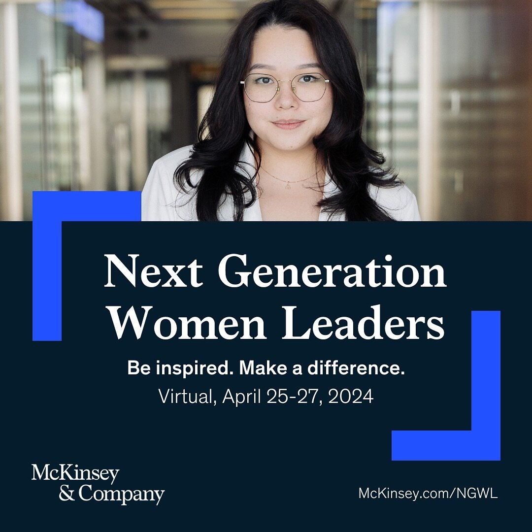 Are you looking for the next step in your professional journey? Apply to McKinsey&lsquo;s Next Generation Women Leaders program, taking place April 25-27. 

Attendees will explore the importance of women in leadership, gain new skills and learn more 
