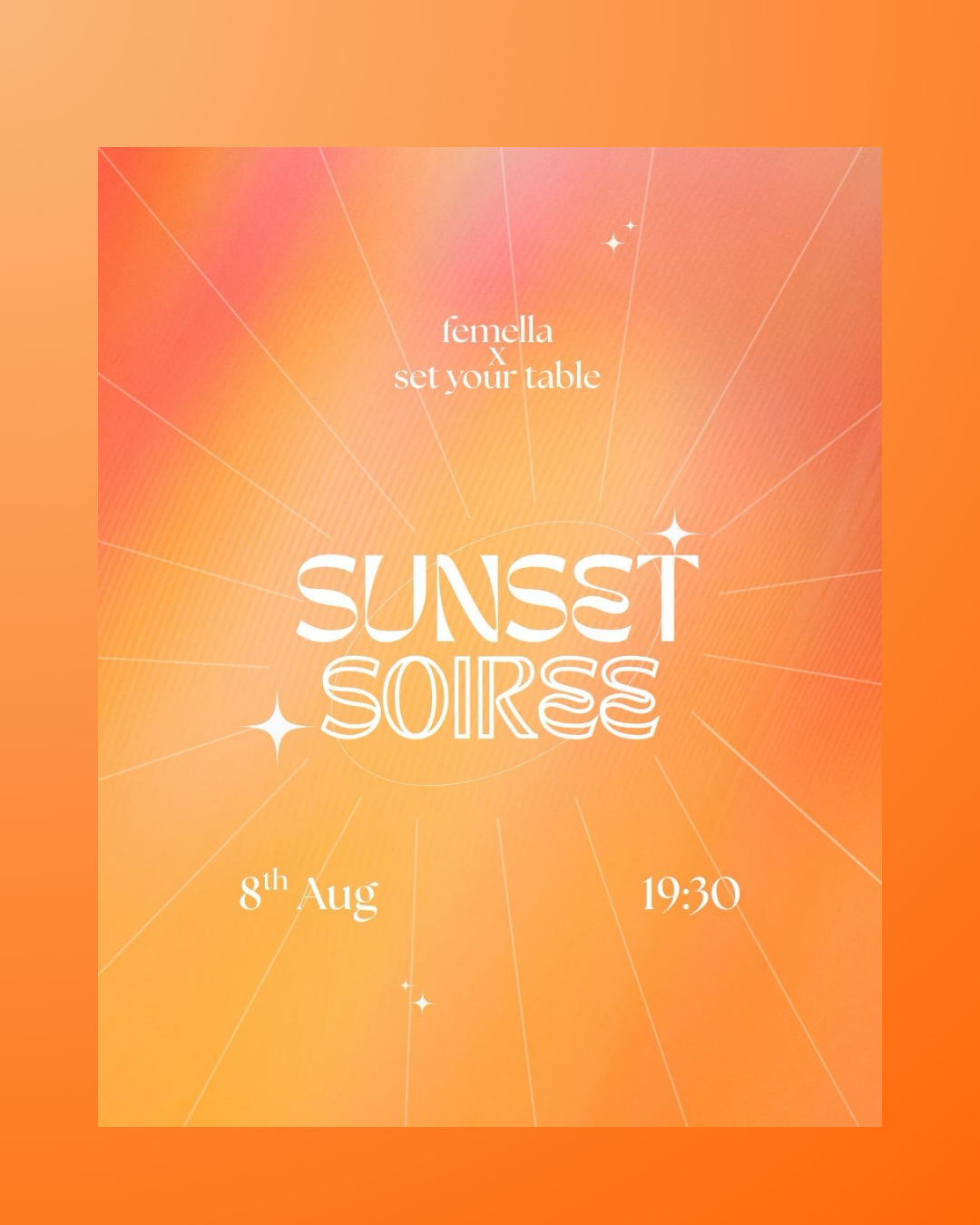 Set your table | Sunset Soirée