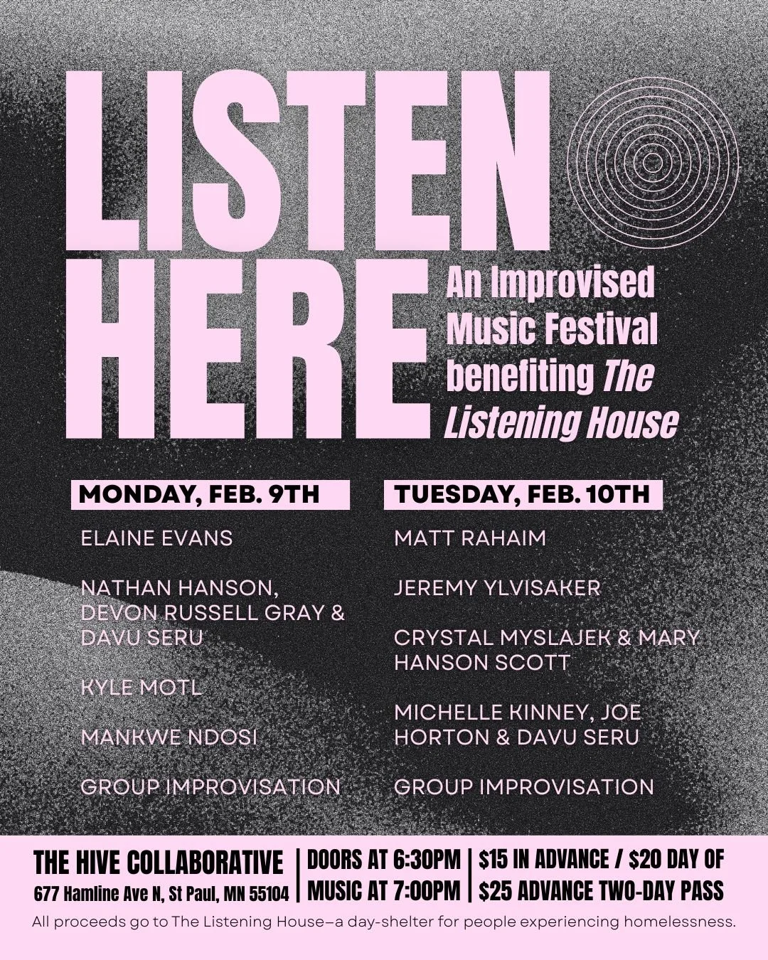 Listen Here: A Two-Day Festival for The Listening House