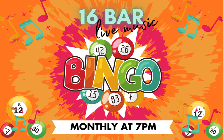 16 Bar Bingo: BOOK CLUB BINGO