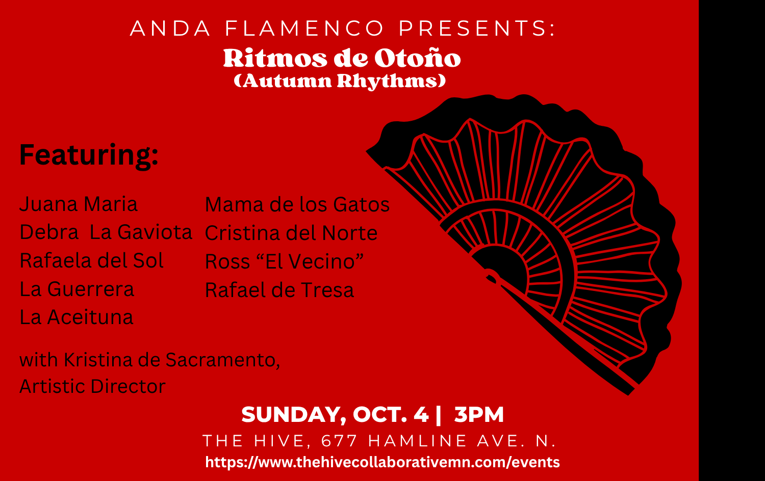 Anda Flamenco’s “Ritmos de Otoño” (Autumn Rhythms)