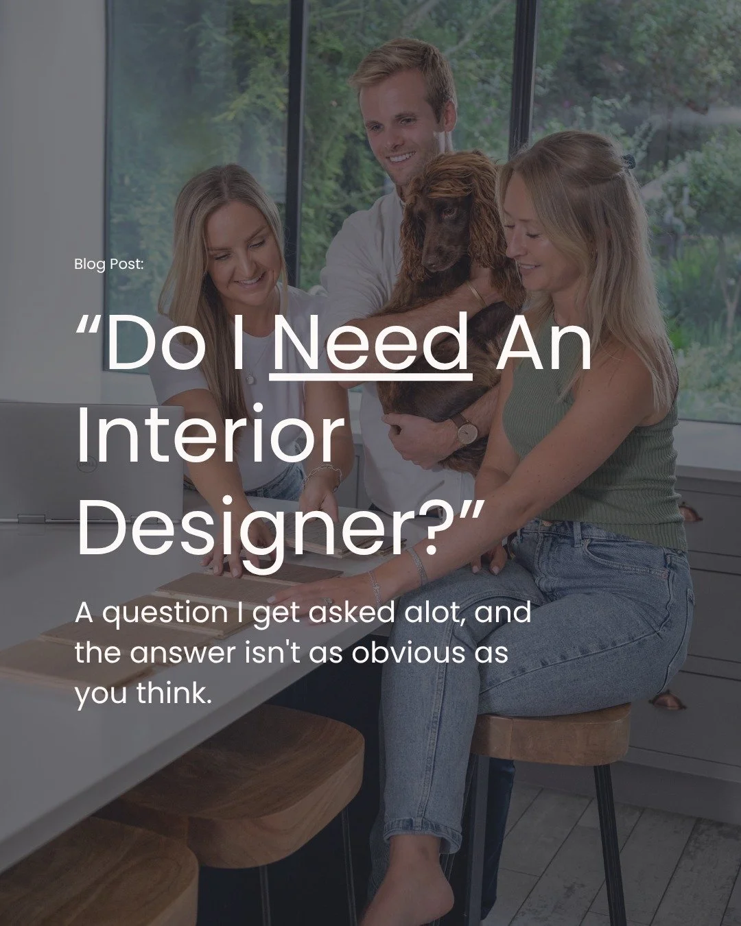 Your home is likely your most valuable asset, and renovating it is a big spend. But are you wasting time, money, or both? My latest blog talks through whether you need an interior designer, or a second opinion.

Link in bio.