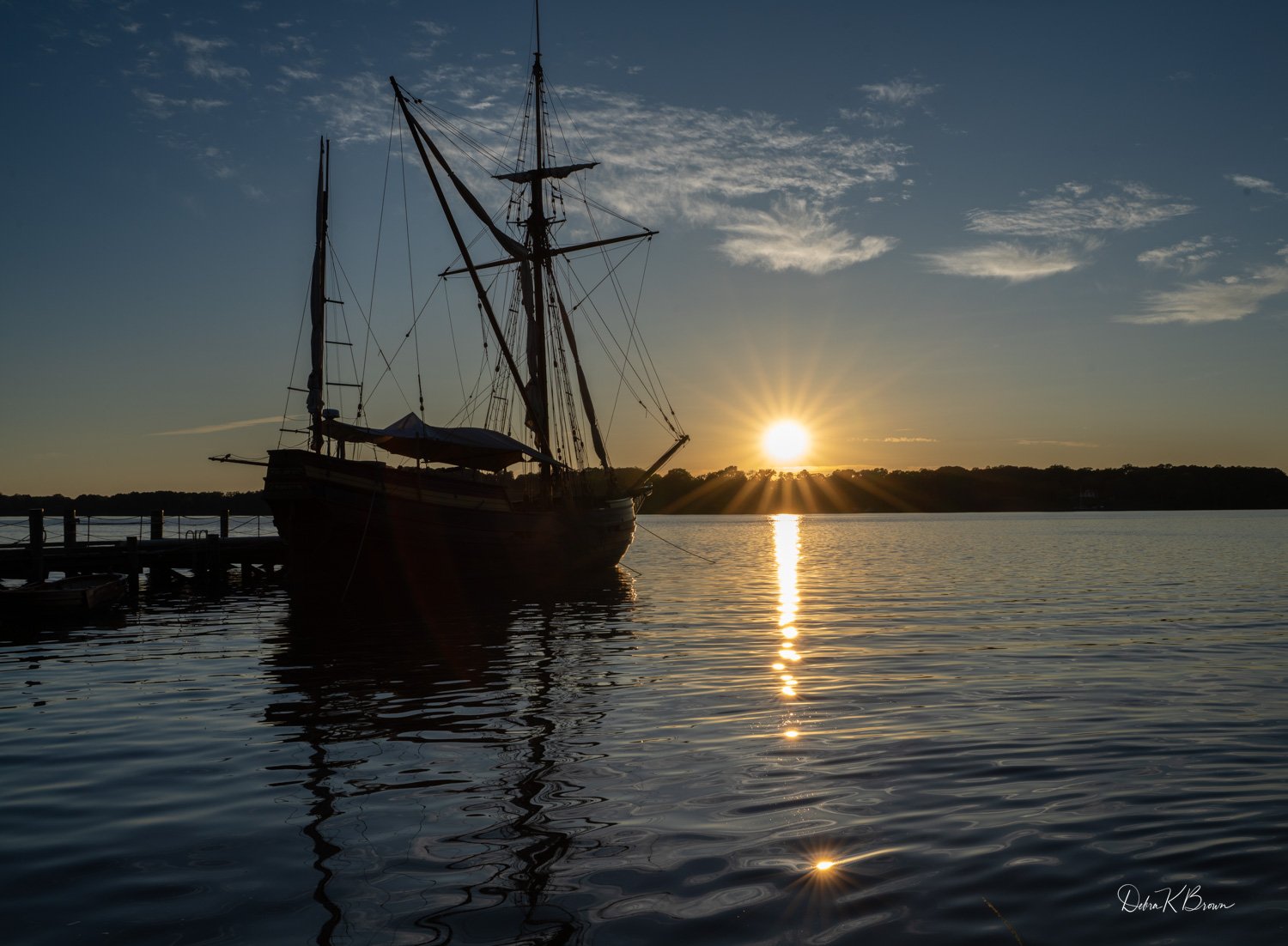 Sunset and "The Dove"