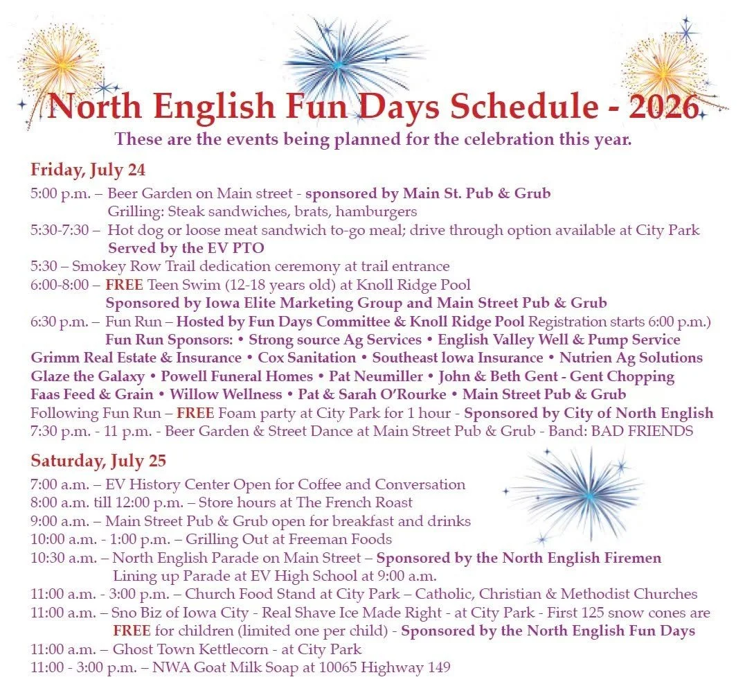 North English 2026 Fun Days