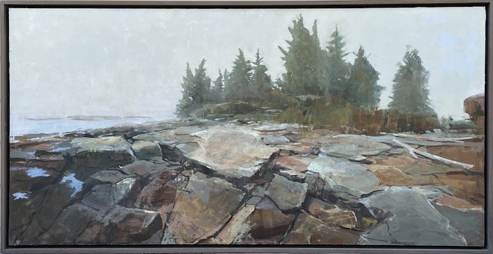  Reid Rocks  oil on canvas  30” x 40” 