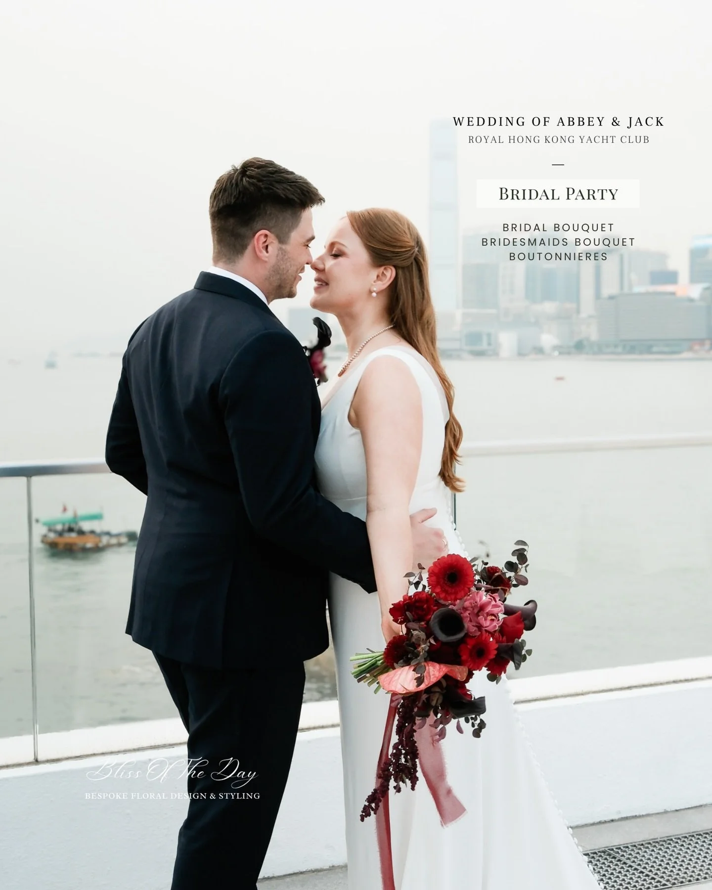Red bouquet lovers &mdash; this one is for you. ❤️

Designed for Abbey &amp; Jack&rsquo;s stunning celebration at the Royal Hong Kong Yacht Club @rhkyc , this piece was all about texture and intentional drama. We curated a rich blend of calla lilies,