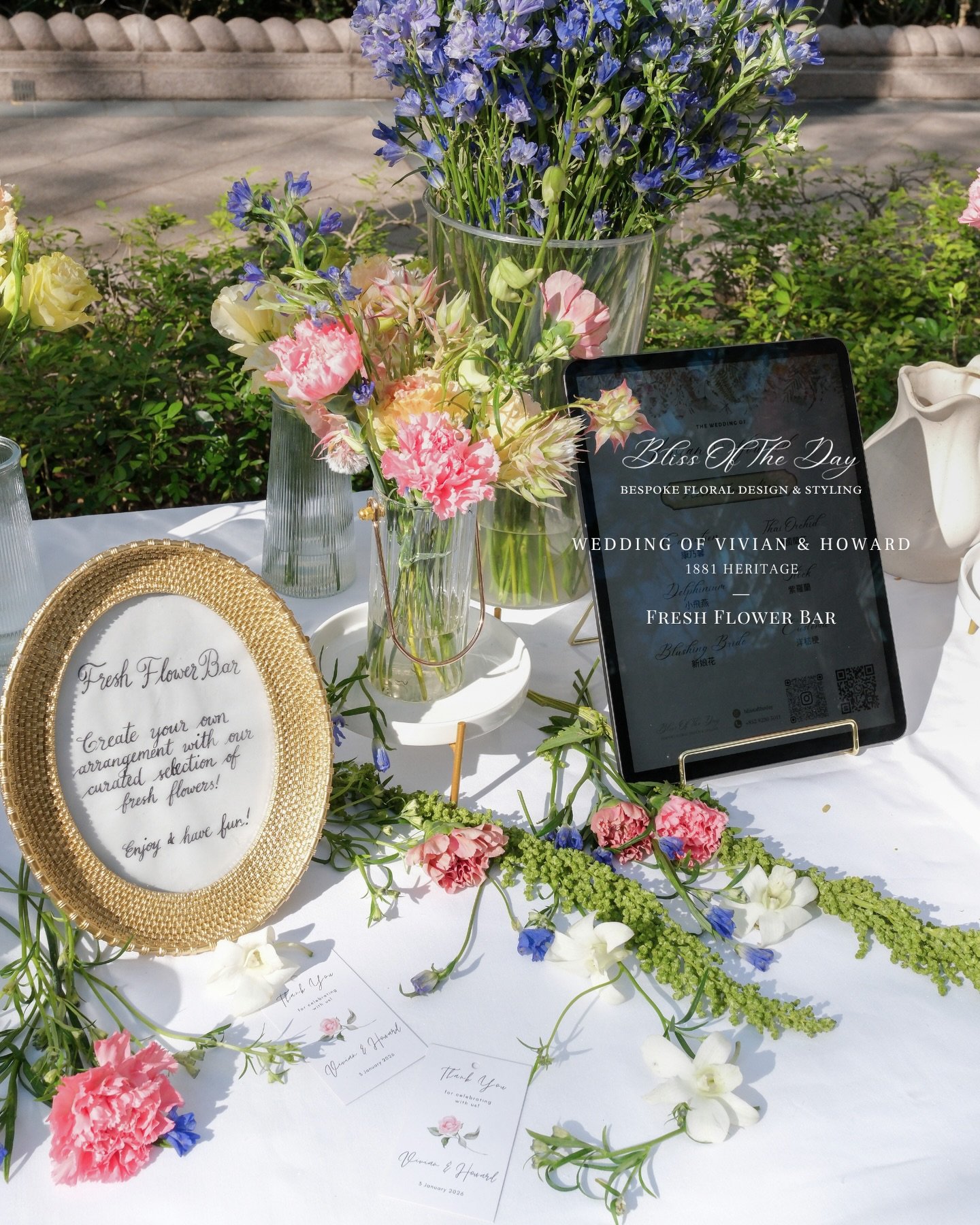 A blooming sanctuary at 1881 Heritage 🌿🌸
𝒱𝒾𝓋𝒾𝒶𝓃 &amp; 𝐻𝑜𝓌𝒶𝓇𝒹 𝒲𝑒𝒹𝒹𝒾𝓃𝑔

Bringing a touch of freshness to this crisp January day. Guests hand-picked their favorite flowers from our Fresh Flower Bar, creating their own bespoke keepsa