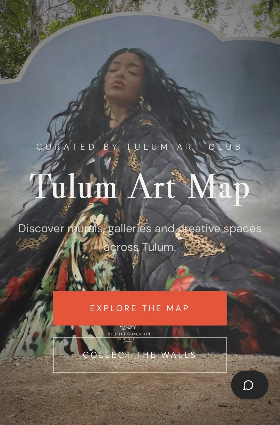 Tulum map- art map in tulum