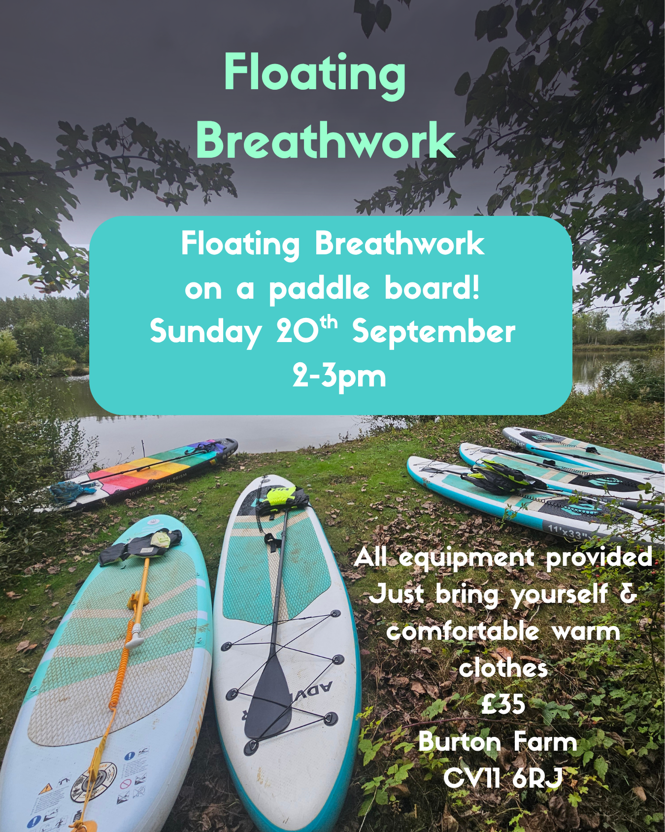 Floating Breathwork 20th September 2-3pm