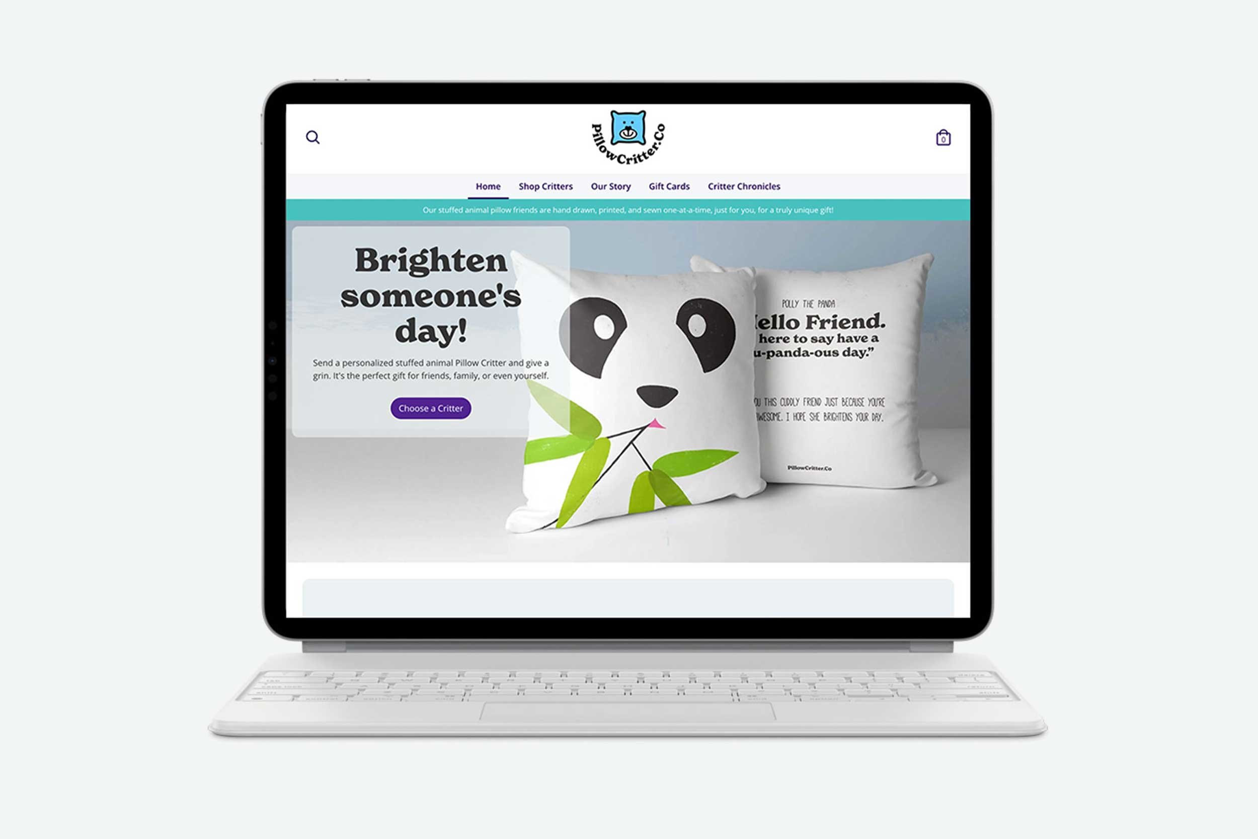 A Shopify theme was selected to fit the brand persona, customized with brand identity assets, and configured to make sales with essential apps including a product customizer.