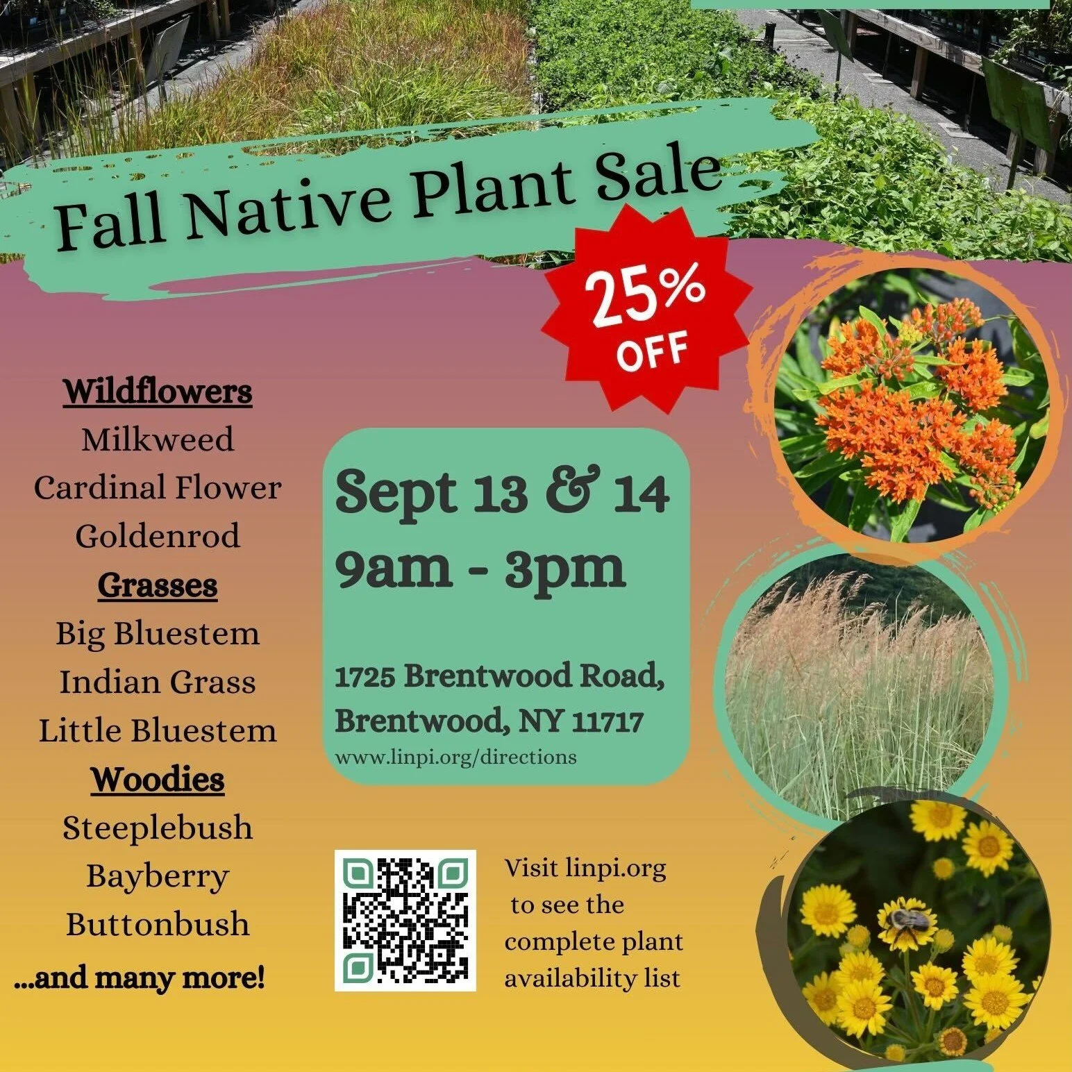 Our Fall plant sale is just around the corner, All Plants 25% Off!
September 13 &amp; 14, 9am-3pm
Our greenhouse location: https://maps.app.goo.gl/fe7zdLfQHmL2jLyFA