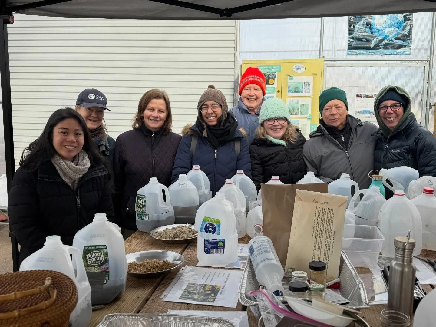 Remarkable turnout for our Winter Jug Sowing event!
Despite frigid temperatures (even the soil was frozen on the table) we had more than 20 arrive to sow native seeds. Mary &amp; Colleen - Thanks very much for your involvement - chatting with passion