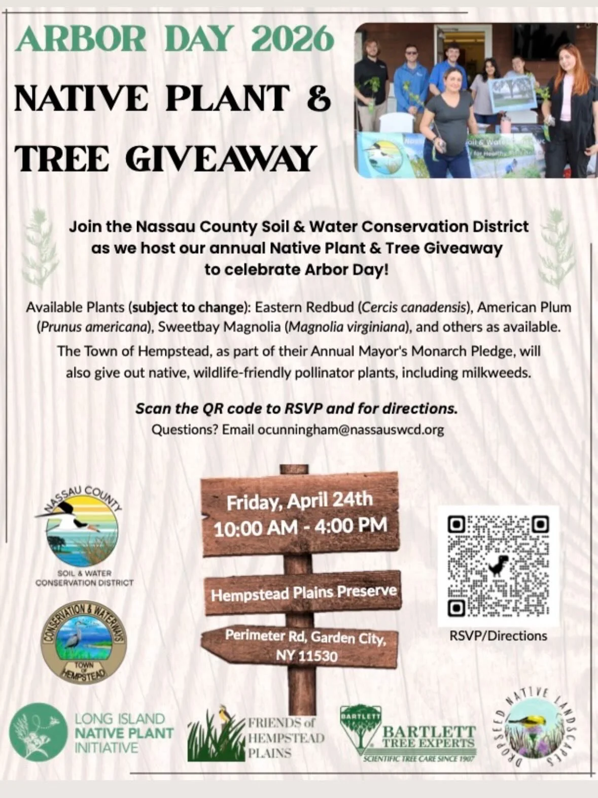 Successful combination of the Arbor Day Giveaway and the City Nature Challenge