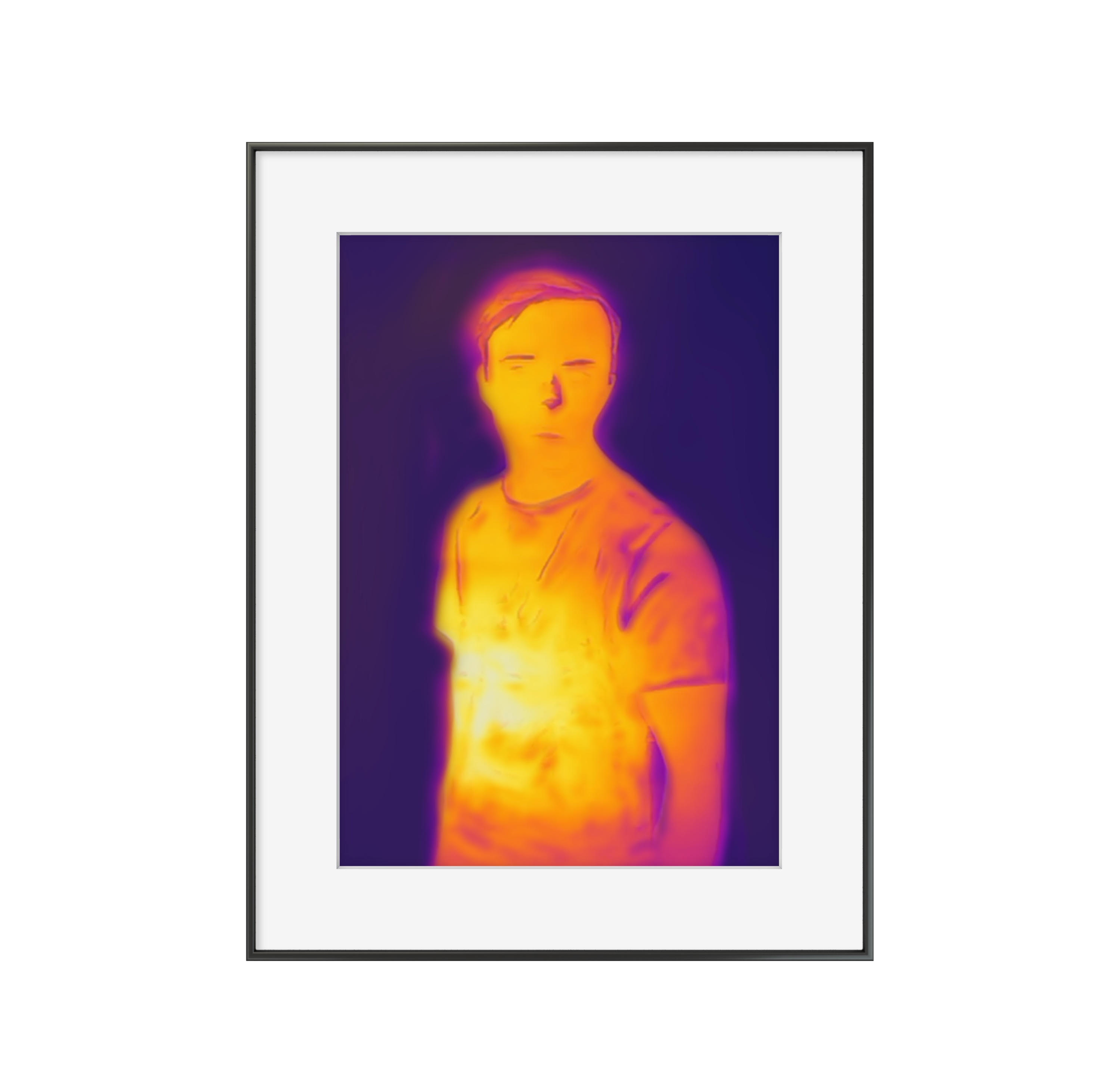 Self Portrait in a Darkened Room - Thermographic print