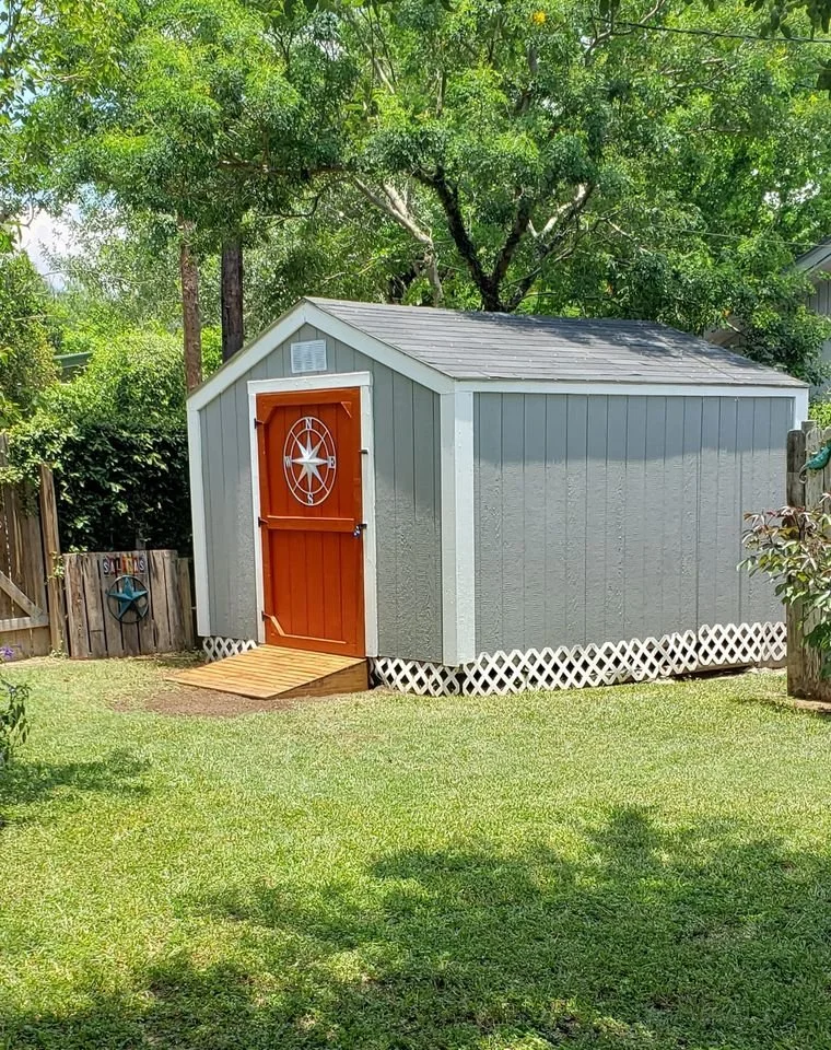 Decorate your JP Rodriguez Barns Shed however you like! All sheds come coated in beige paint primer for extra durability.