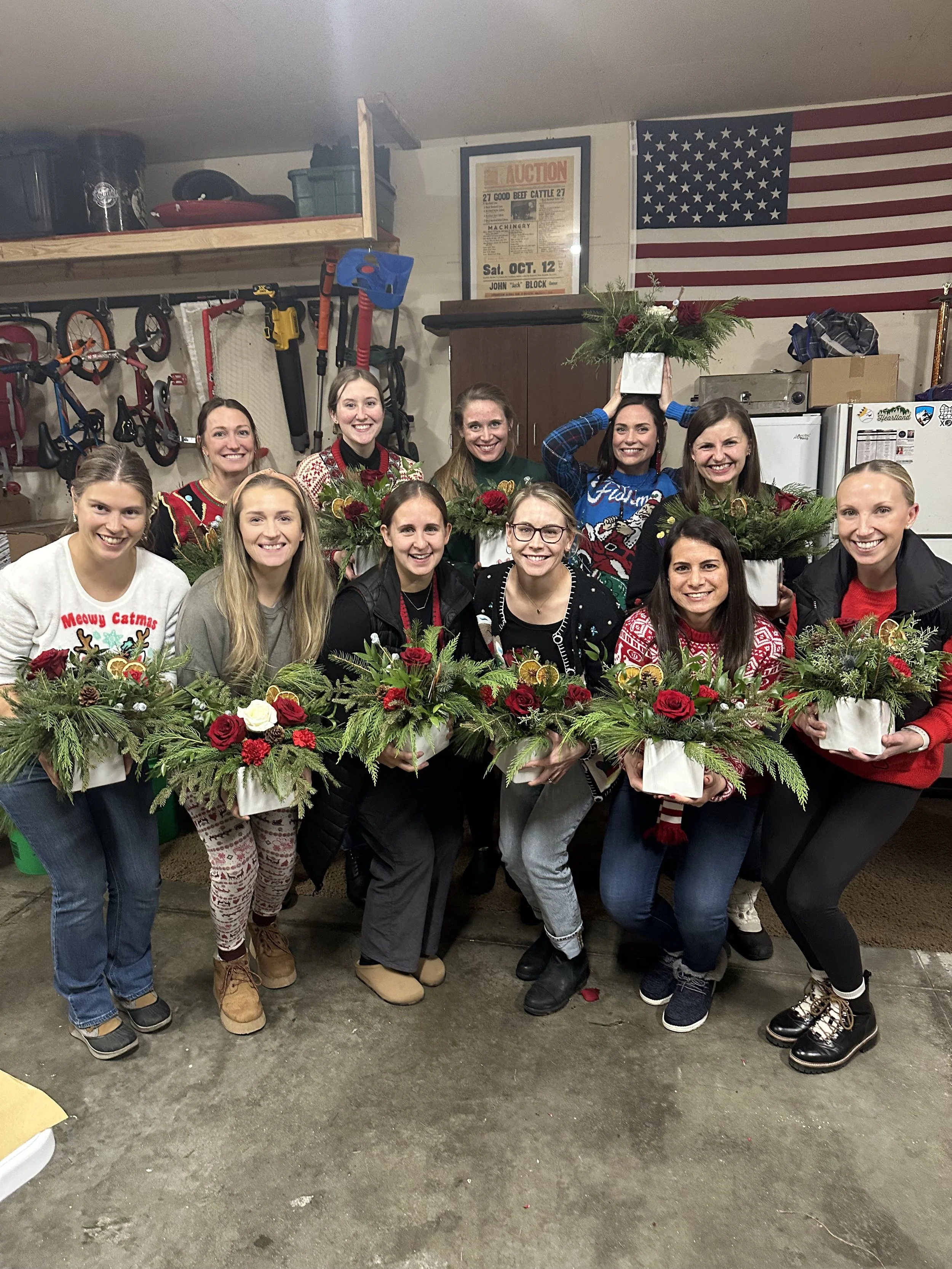 DIY floral workshop for groups in the Twin Cities and Southern Minnesota by Darling Block Floral