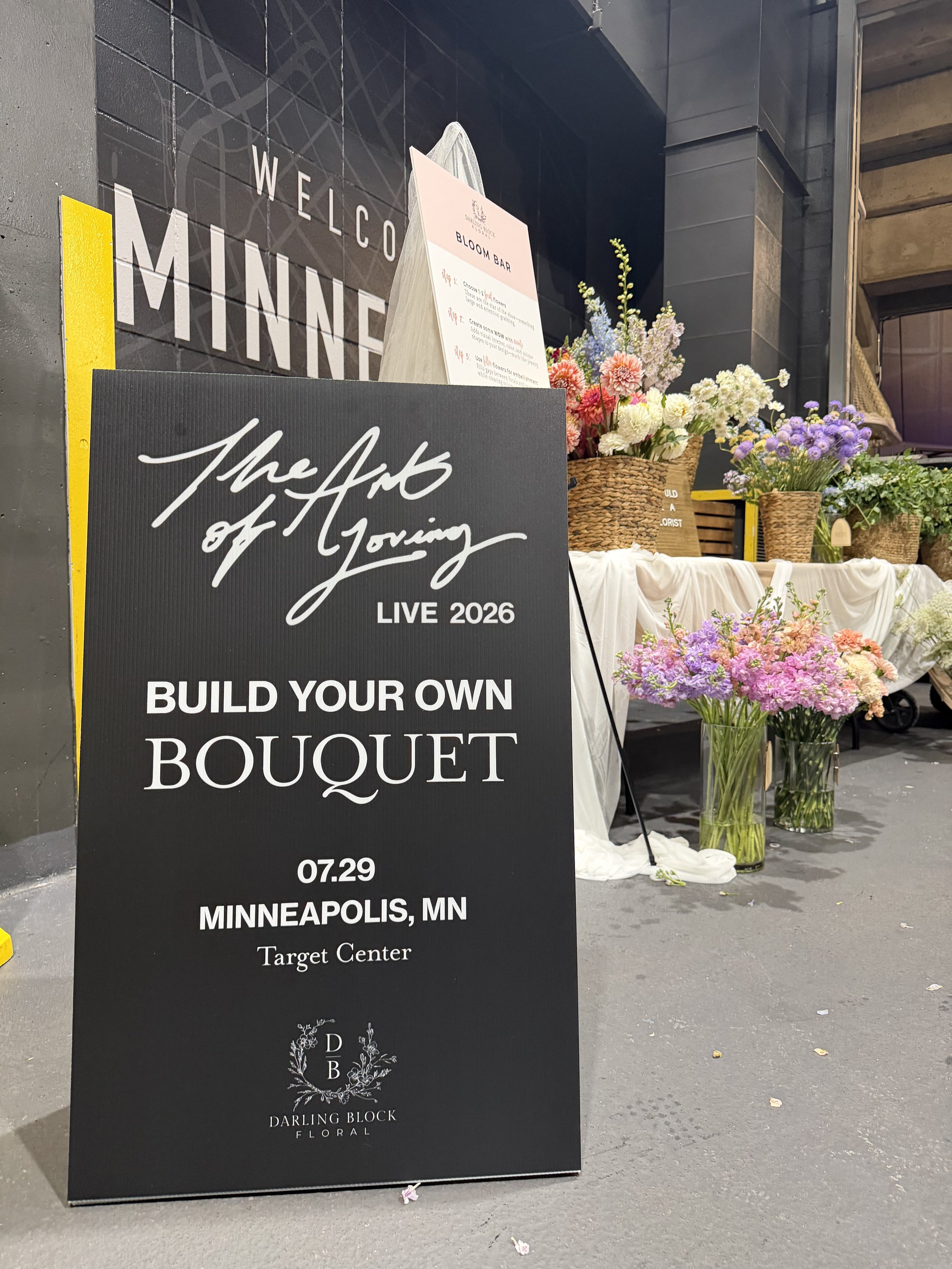 Darling Block Floral Bloom Bar experience for Minnesota events