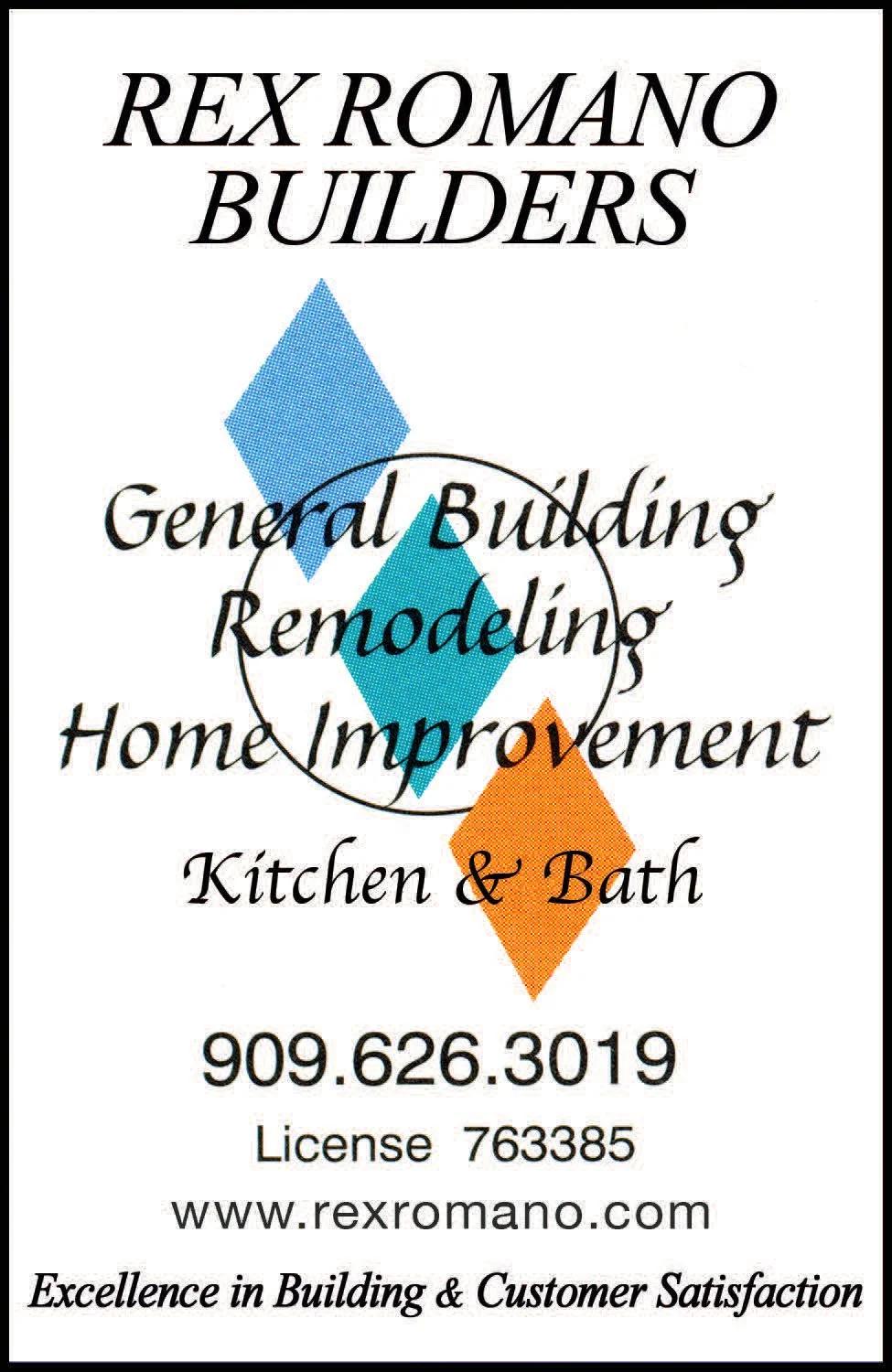 About — Rex Romano Building Contractor