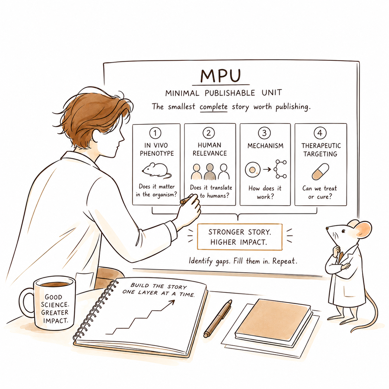 The Minimal Publishable Unit: Building a Scientific Story One Layer at a Time
