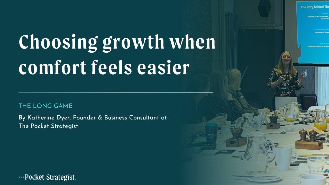 Choosing growth when comfort feels easier