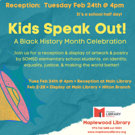 Kids Speak Out Art & Poetry on Equality, Individuality & Social Justice - Feb 24