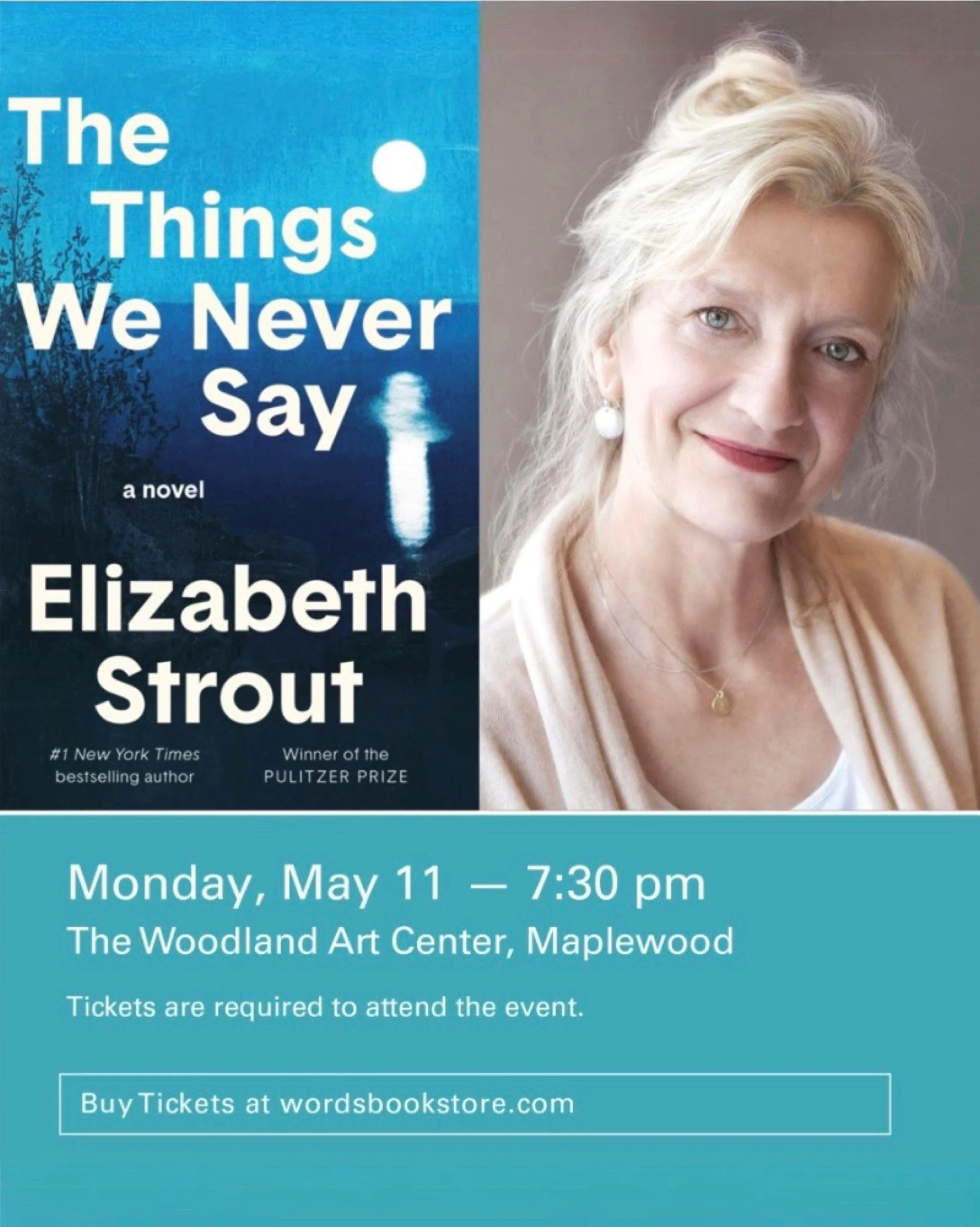 Words Bookstore Presents: The Things We Never Say With Author Elizabeth Strout