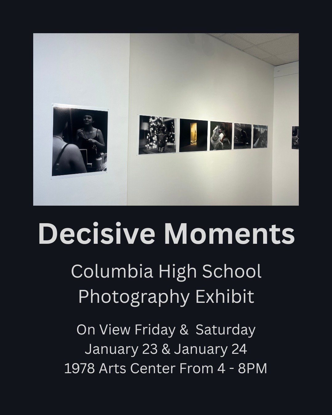 Last Chance to See the Exhibit is this
Friday and Saturday 4pm - 8pm.

There will be no exhibit on Sunday Jan 25 Due to Weather.

The Decisive Moment is one of the greatest photography books ever published. It brings together photographic material fr