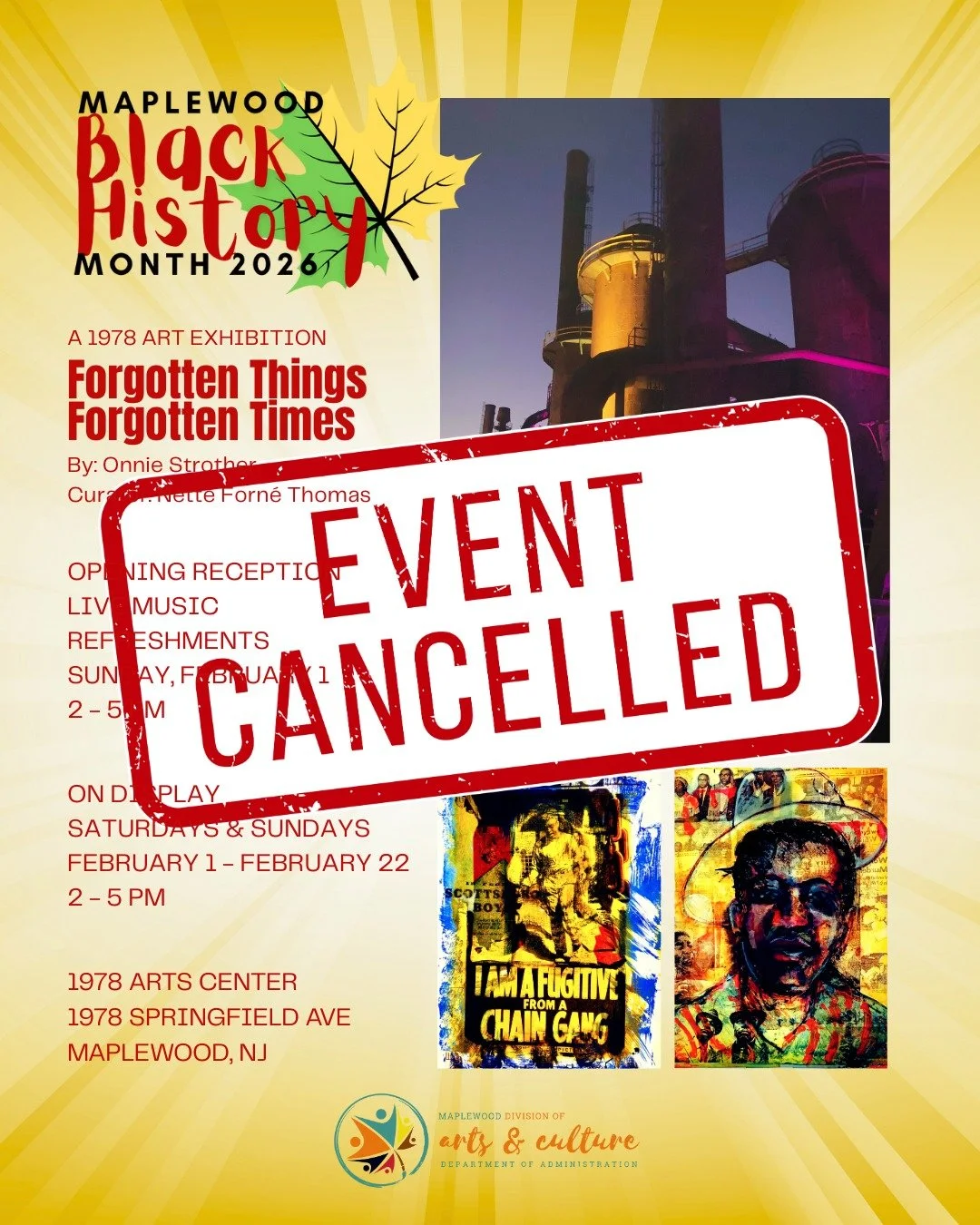 There will be no gallery hours on Sunday Feb 22.