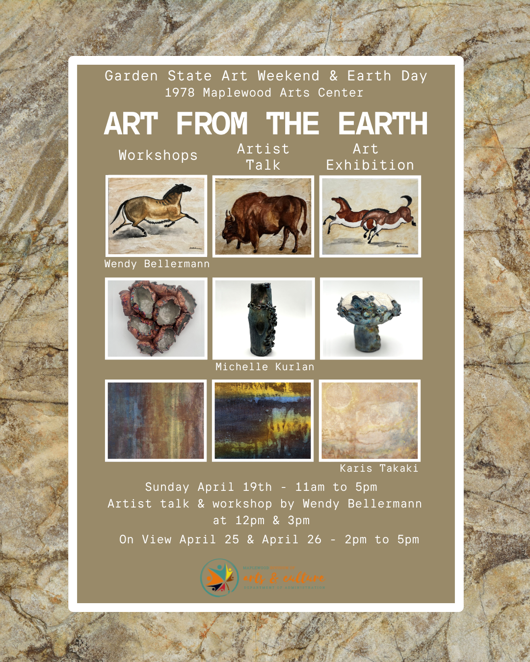 Maplewood Arts & Culture Presents: Art From The Earth