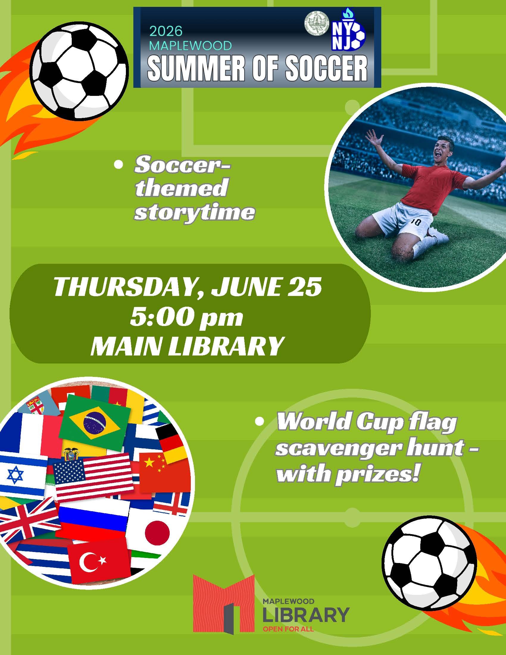 Summer of Soccer Storytime & Flag Scavenger Hunt