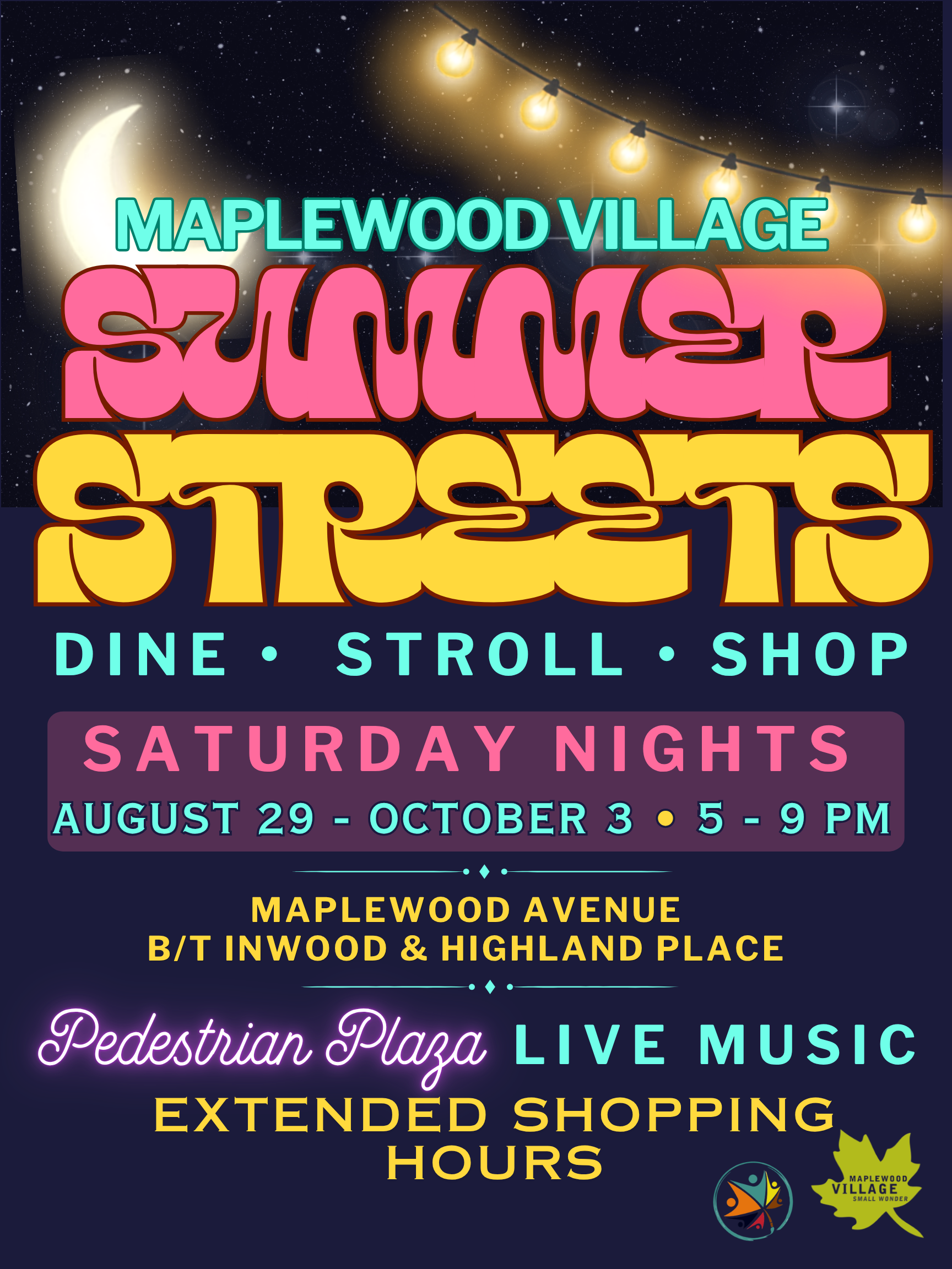 Maplewood Village Summer Streets