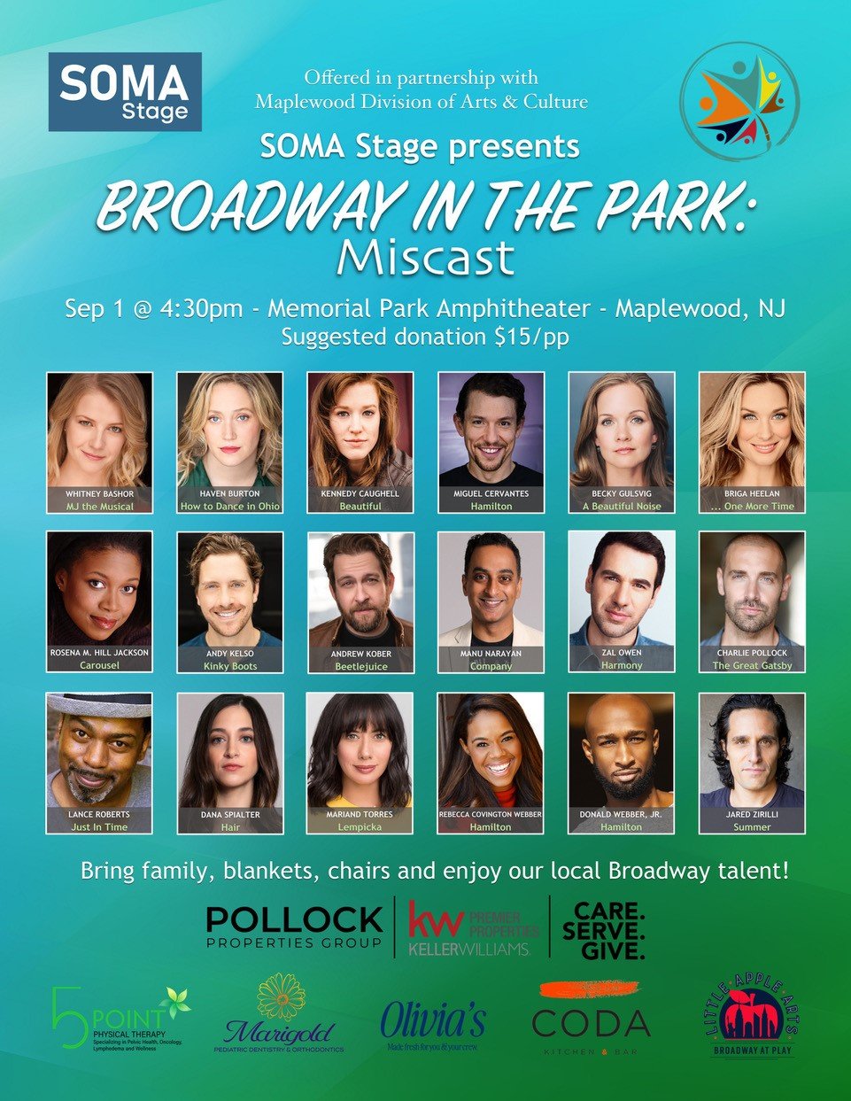 SOMA Stage Presents Broadway in the Park: Miscast