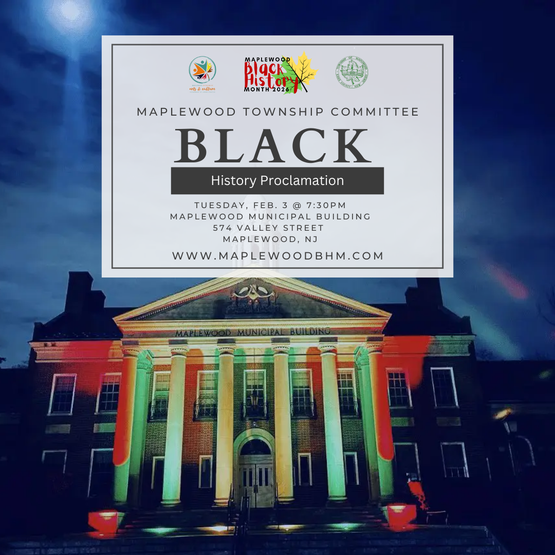 Maplewood Township Committee Black History Proclamation - Feb 3