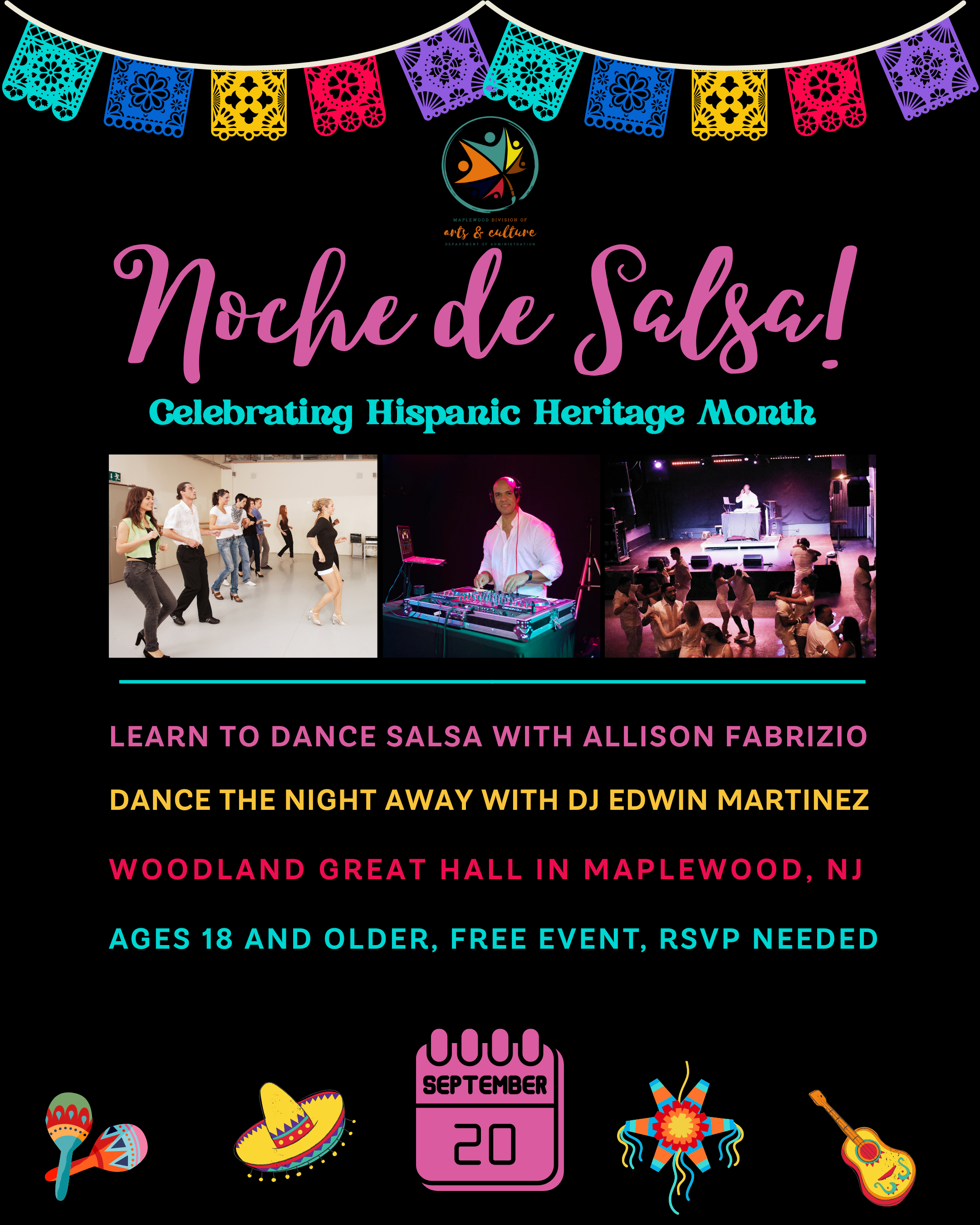 Maplewood Arts & Culture Presents Noche de Salsa!