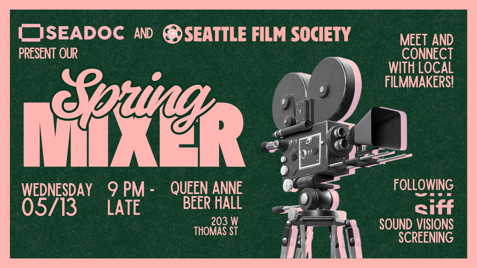 SFS + SeaDoc | Spring Mixer — Seattle Film Society