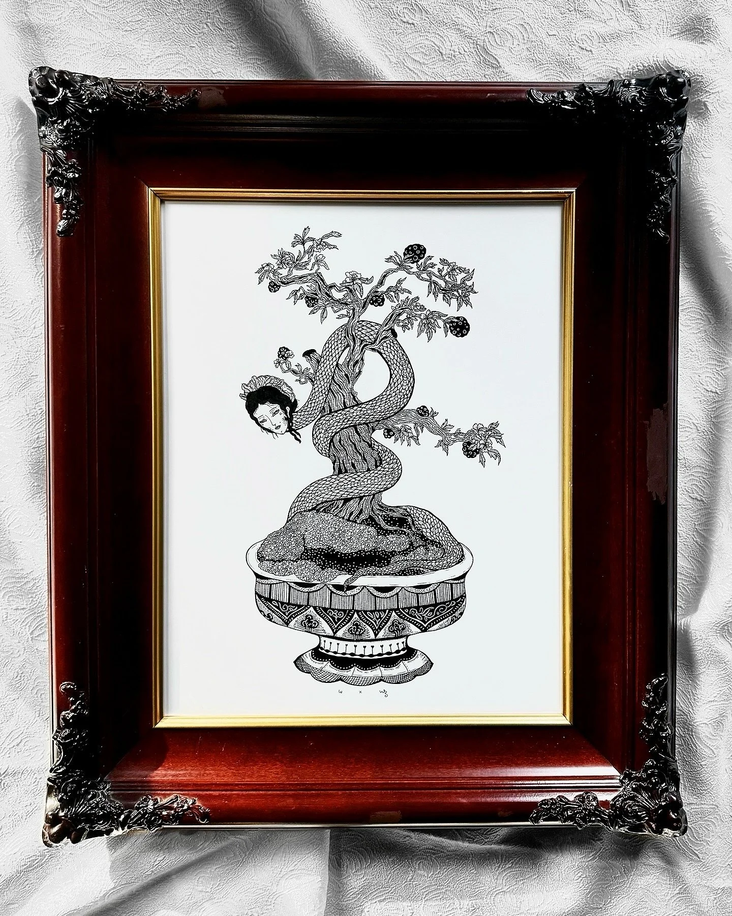 &lsquo;Container Flora&rsquo;
You might think it&rsquo;s a snake, but she&rsquo;s just a harmless plant I grow.

11&rdquo;x14&rdquo;
Original pen drawing ✍️ available 

 Check my website for more orginal whimsy art works 🖼️ 

#penandinkdrawing #inka